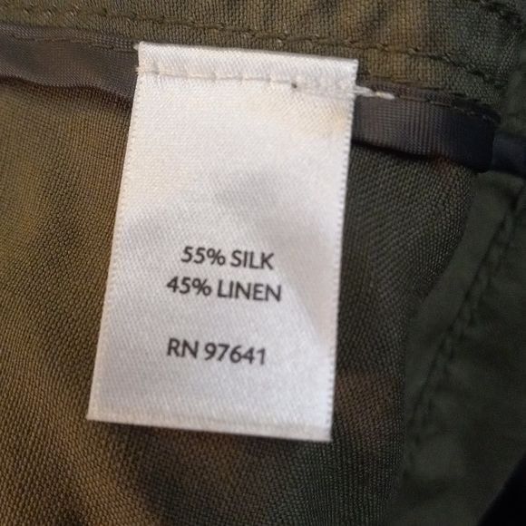 J. Jill J. Jill S SP Womens Petite Silk Linen Blazer Vest Green Size S / US 4 / IT 40 - 8 Thumbnail