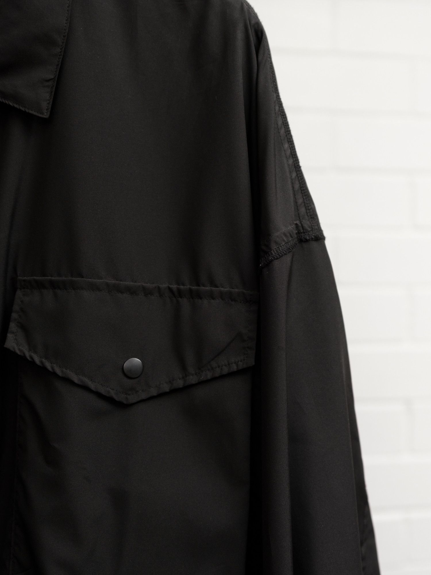 N.Hoolywood N.Hoolywood Nylon Work Shirt Black Size US M / EU 48-50 / 2 - 2 Thumbnail