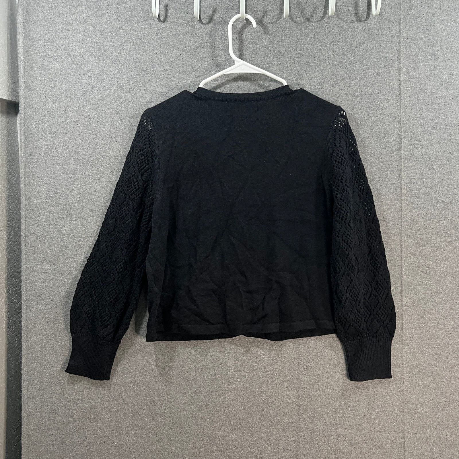 Isaac Mizrahi Isaac Mizrahi Live! Puff Sleeve Sweater Cardigan Pitch Size M / US 6-8 / IT 42-44 - 3 Thumbnail