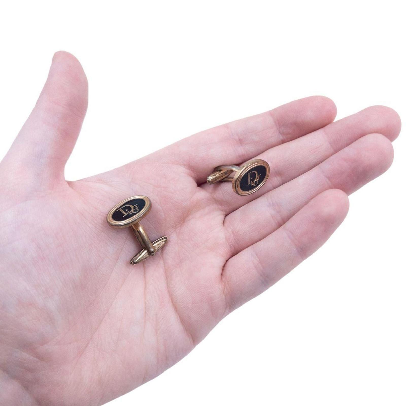 Dior Vintage 90s Dior Embossed Cufflinks Size ONE SIZE - 7 Thumbnail