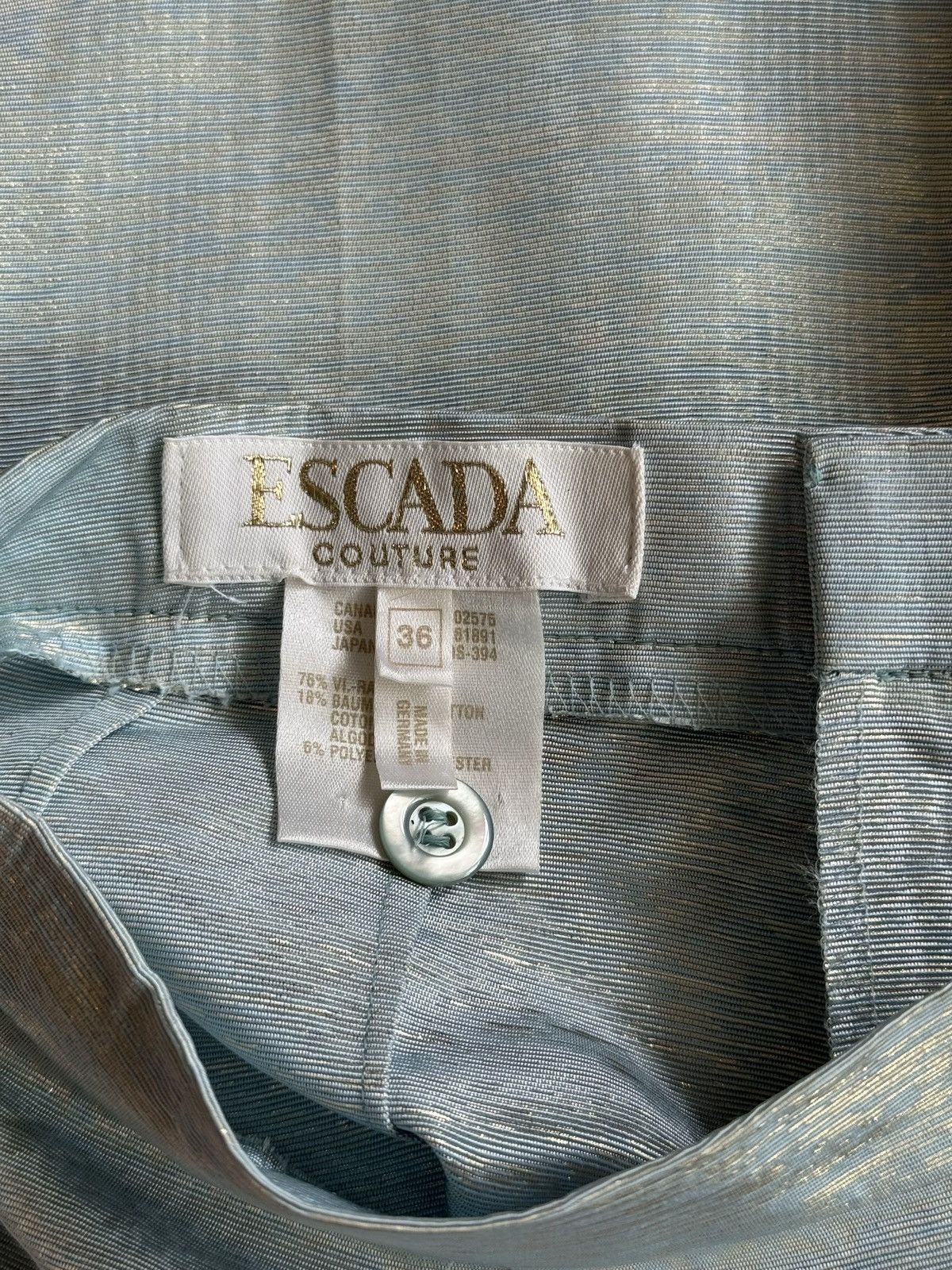Escada Escada Couture 1990s archive vintage shining satin pants Size 26" / US 2 / IT 38 - 4 Thumbnail
