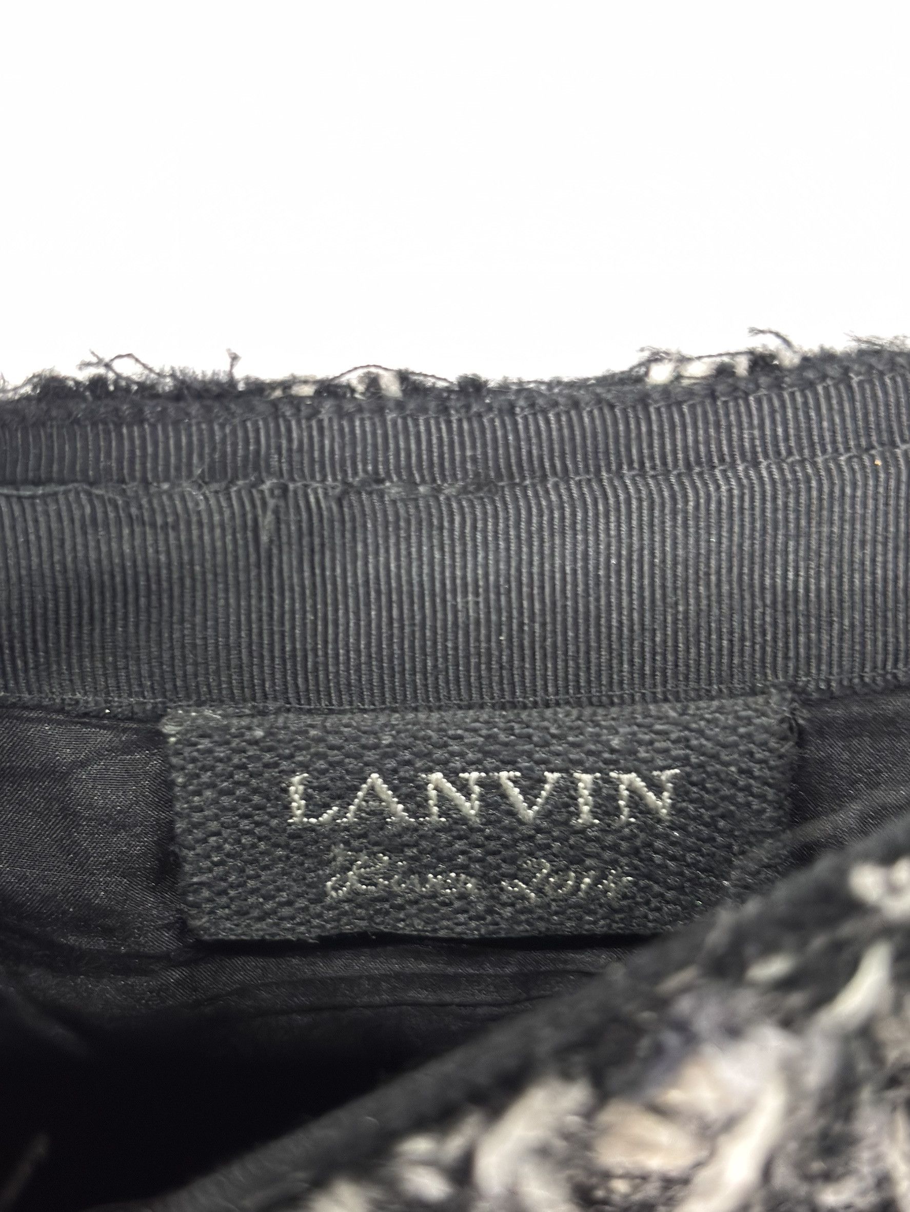 Lanvin Lanvin Black & White Tweed Skirt Size 26" / US 2 / IT 38 - 8 Thumbnail