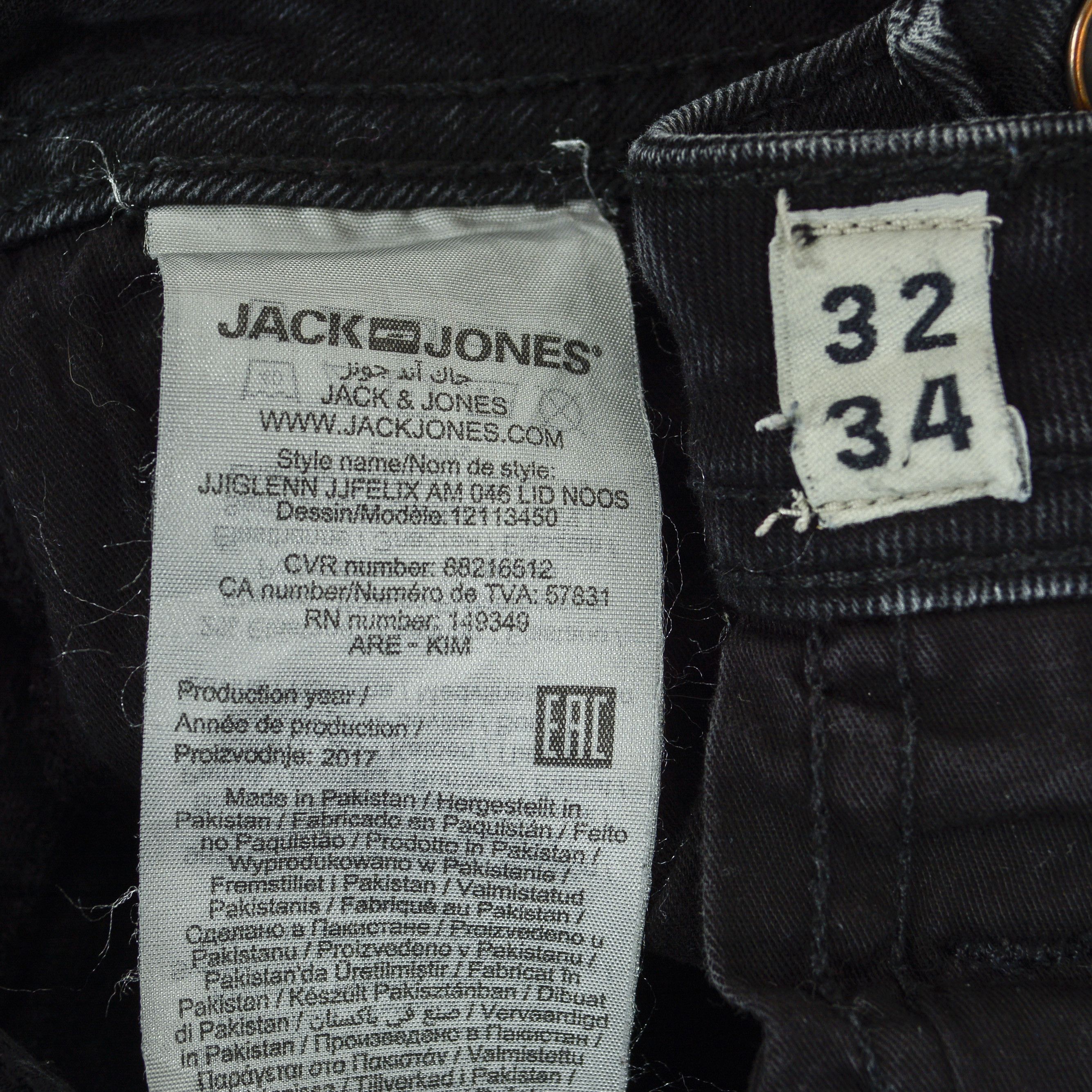 Jack & Jones Glenn W32 L34 Slim Fit Tapered Leg Jeans Denim Pants Size US 32 / EU 48 - 6 Thumbnail