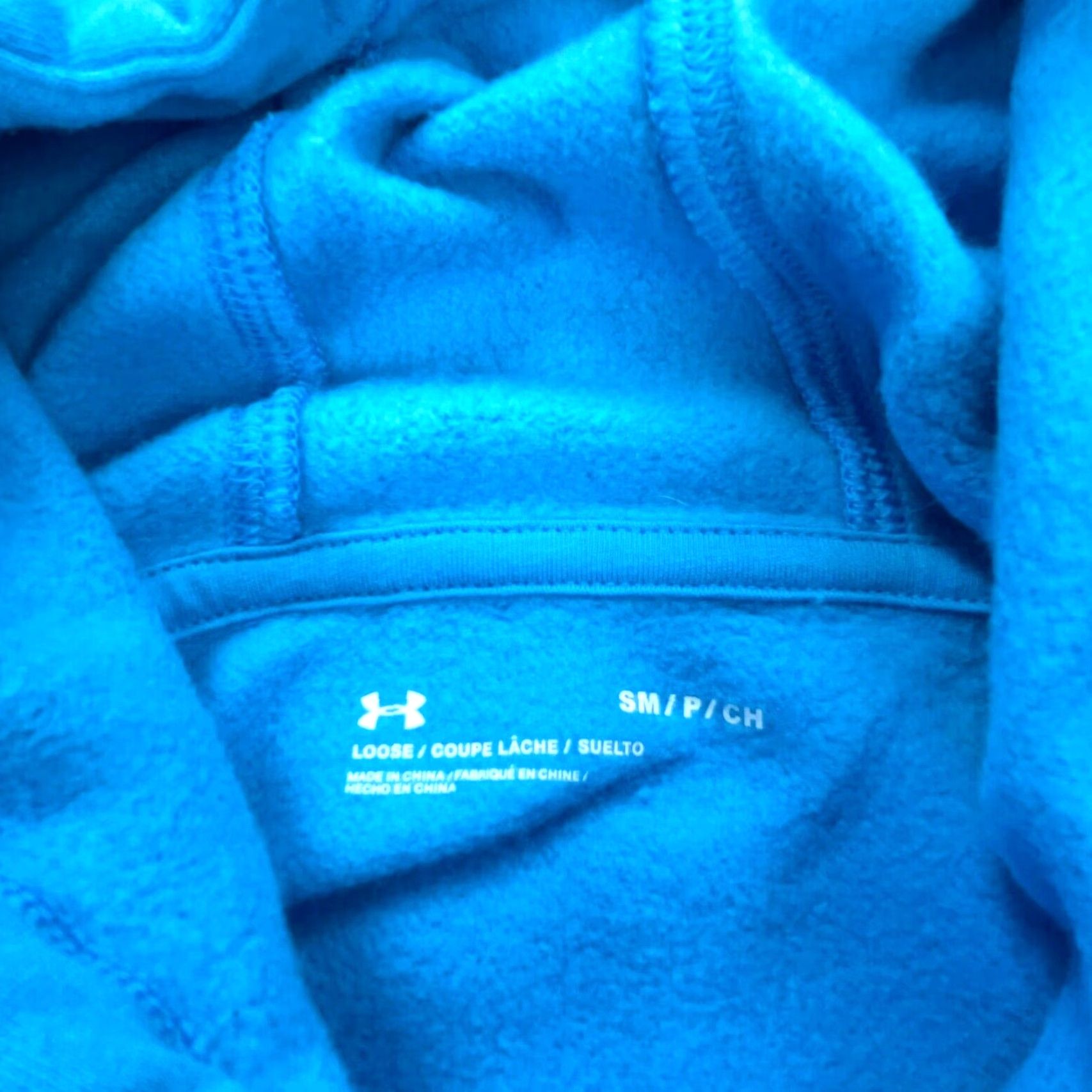 Under Armour Under Armour Hoodie Women Small Light Blue White Sweatshirt Loose Fit Size S / US 4 / IT 40 - 5 Thumbnail