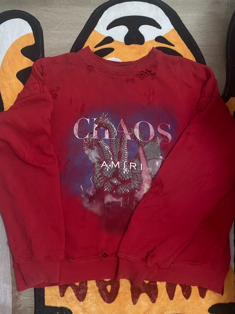 Amiri AMIRI Kidora destroys sweatshirts 2501-Nextarrow Size US XL / EU 56 / 4 - 1 Thumbnail