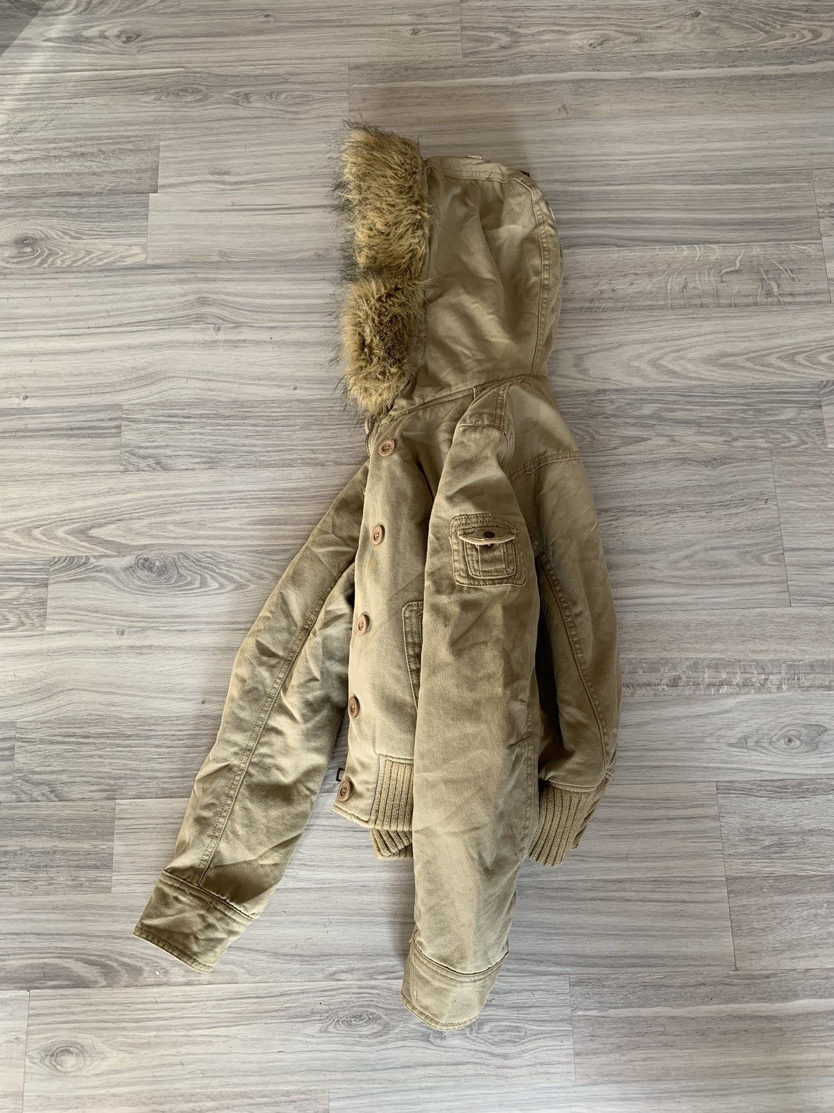 Abercrombie Fitch wmns Y2K faux fur jacket LGB Goa styled