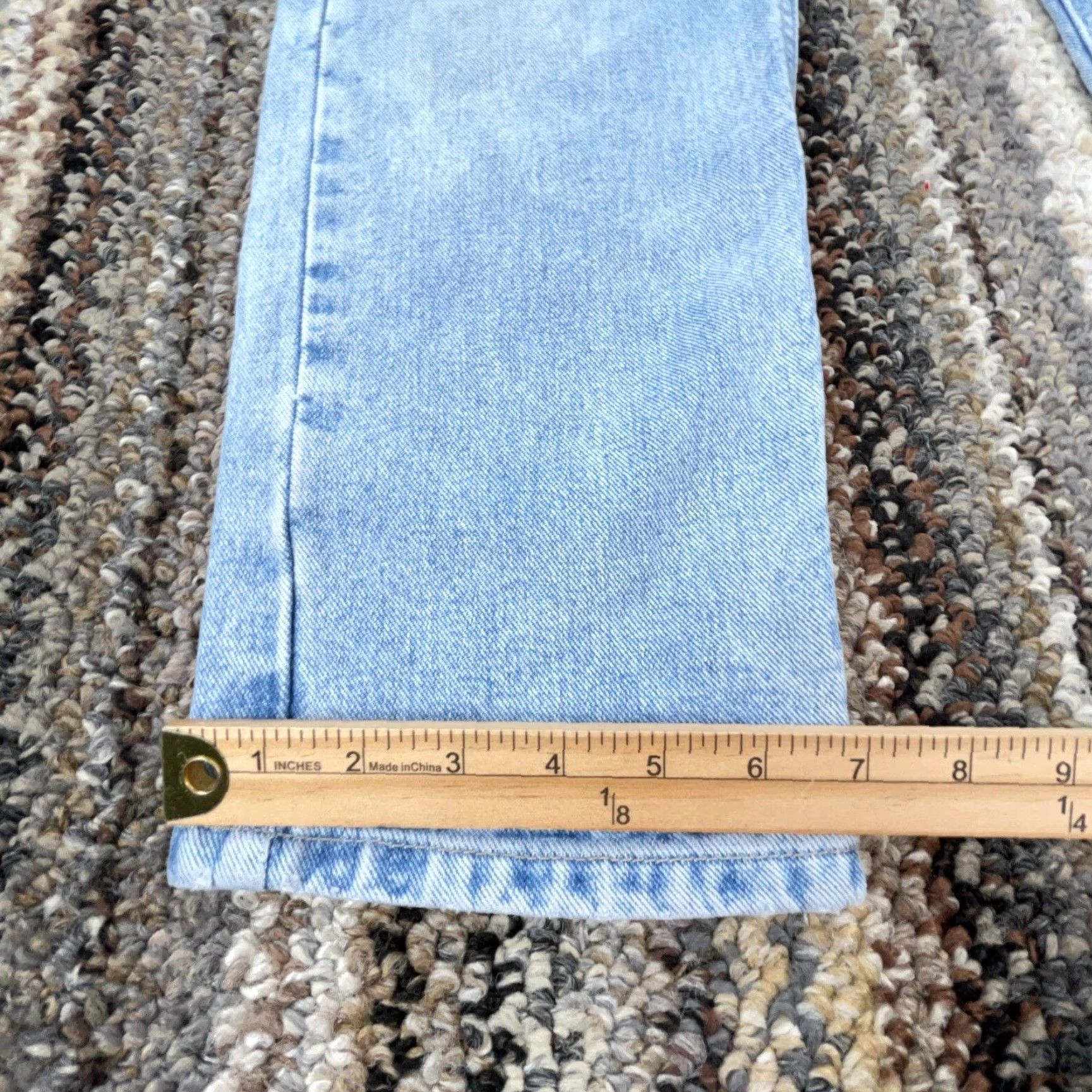 Tommy Hilfiger VINTAGE Tommy Hilfiger Jeans Women Size 10 Straight Leg Mid Rise 90s Y2K Blue Denim Size 32" / US 10 / IT 46 - 5 Thumbnail