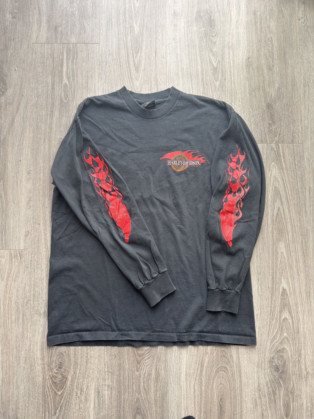 Harley Davidson 1990 Harley davidson longsleeve flames Size US L / EU 52-54 / 3 - 3 Thumbnail