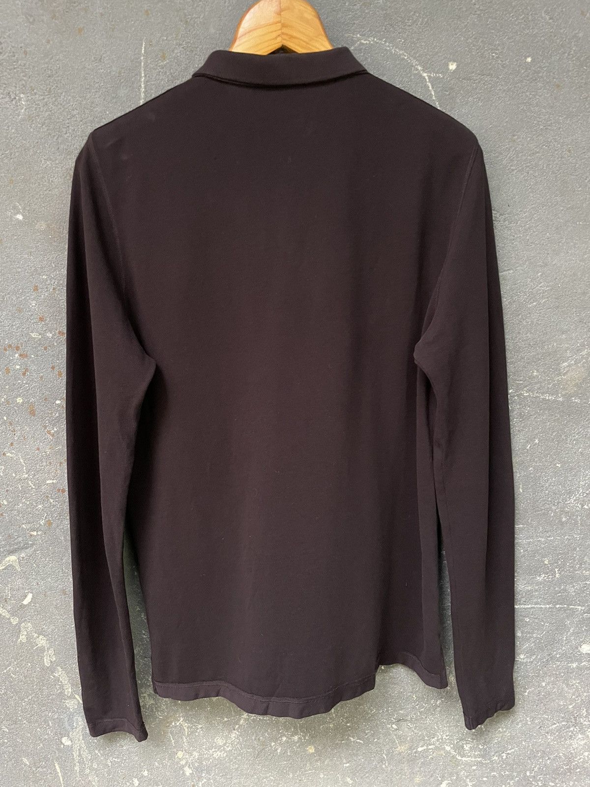 Allsaints Allsaints Brown Long Sleeve T-Shirt Gold Logo Luxury Size US M / EU 48-50 / 2 - 5 Thumbnail