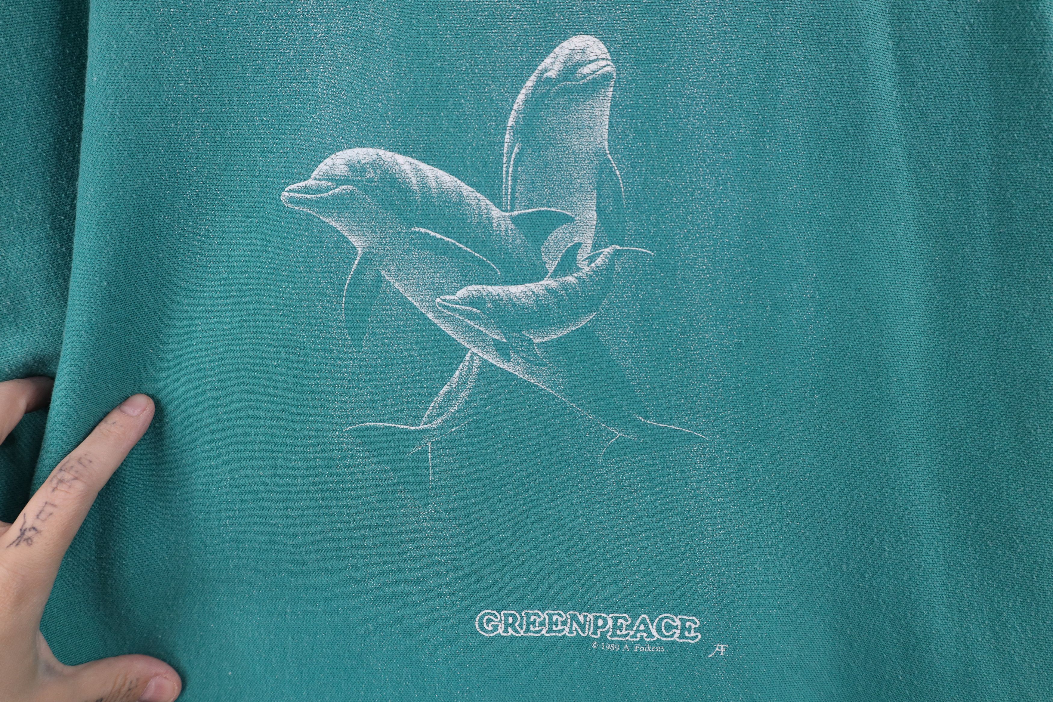 Vintage Vintage 80s Streetwear Dolphins Dolman Sleeve Sweatshirt USA Size XL / US 12-14 / IT 48-50 - 4 Thumbnail