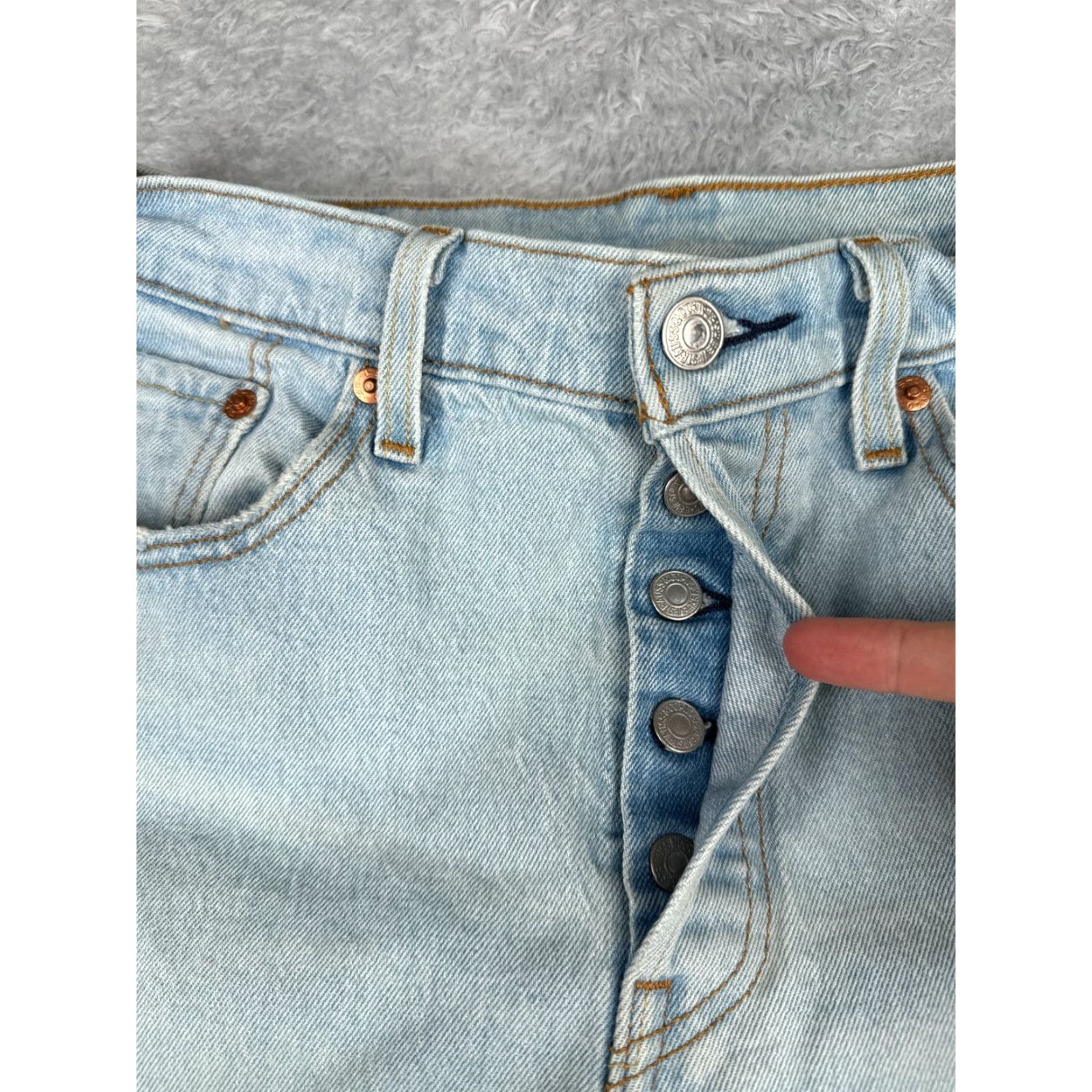 Levi's VINTAGE Levis Premium Jeans Women 32 Blue Denim Big E 720 Super Skinny Taper 32x30 Size 24" / US 00 / IT 34 - 5 Thumbnail
