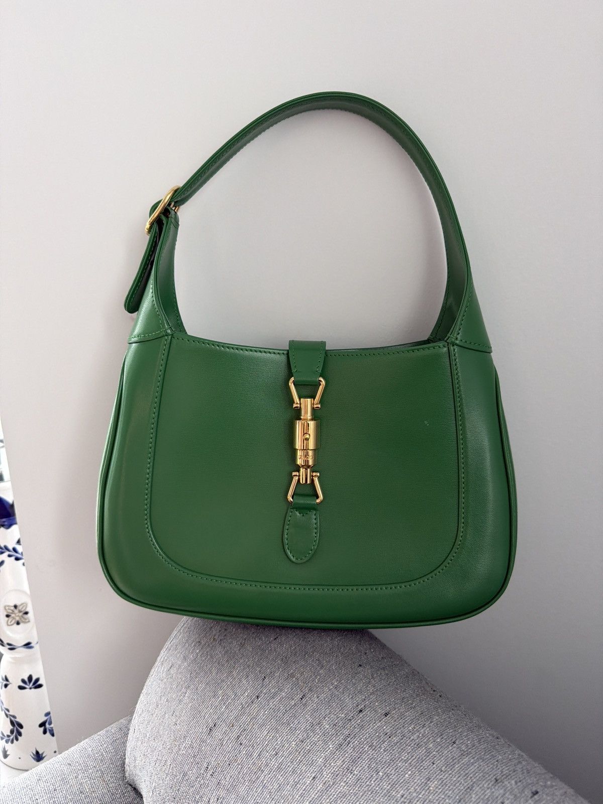 Gucci Gucci Jackie 1961 Medium Green Bag Size ONE SIZE - 1 Thumbnail
