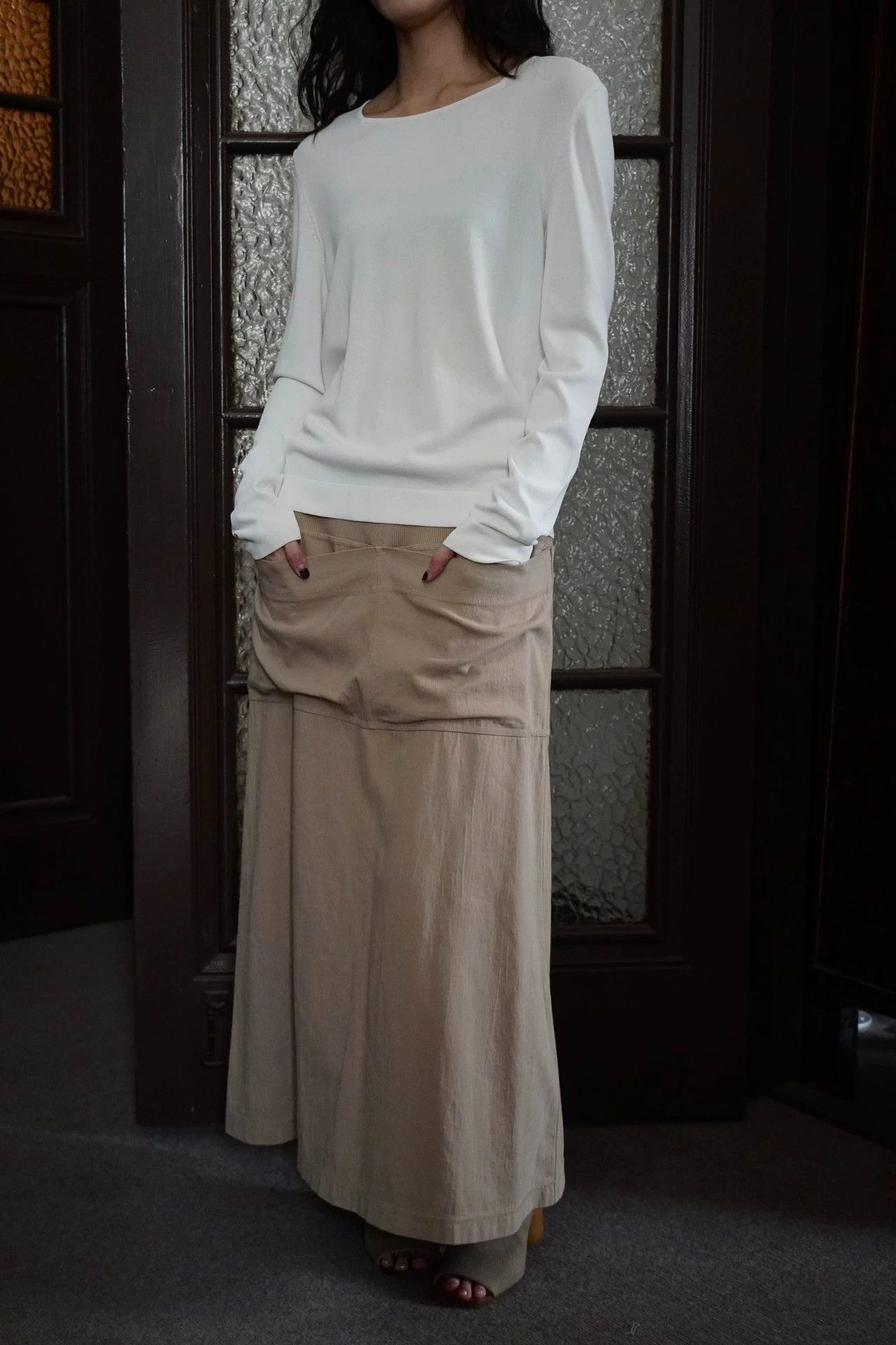 Hermes Hermes x Margiela 00s White Viscose LS Tee S/M Size S / US 4 / IT 40 - 4 Thumbnail
