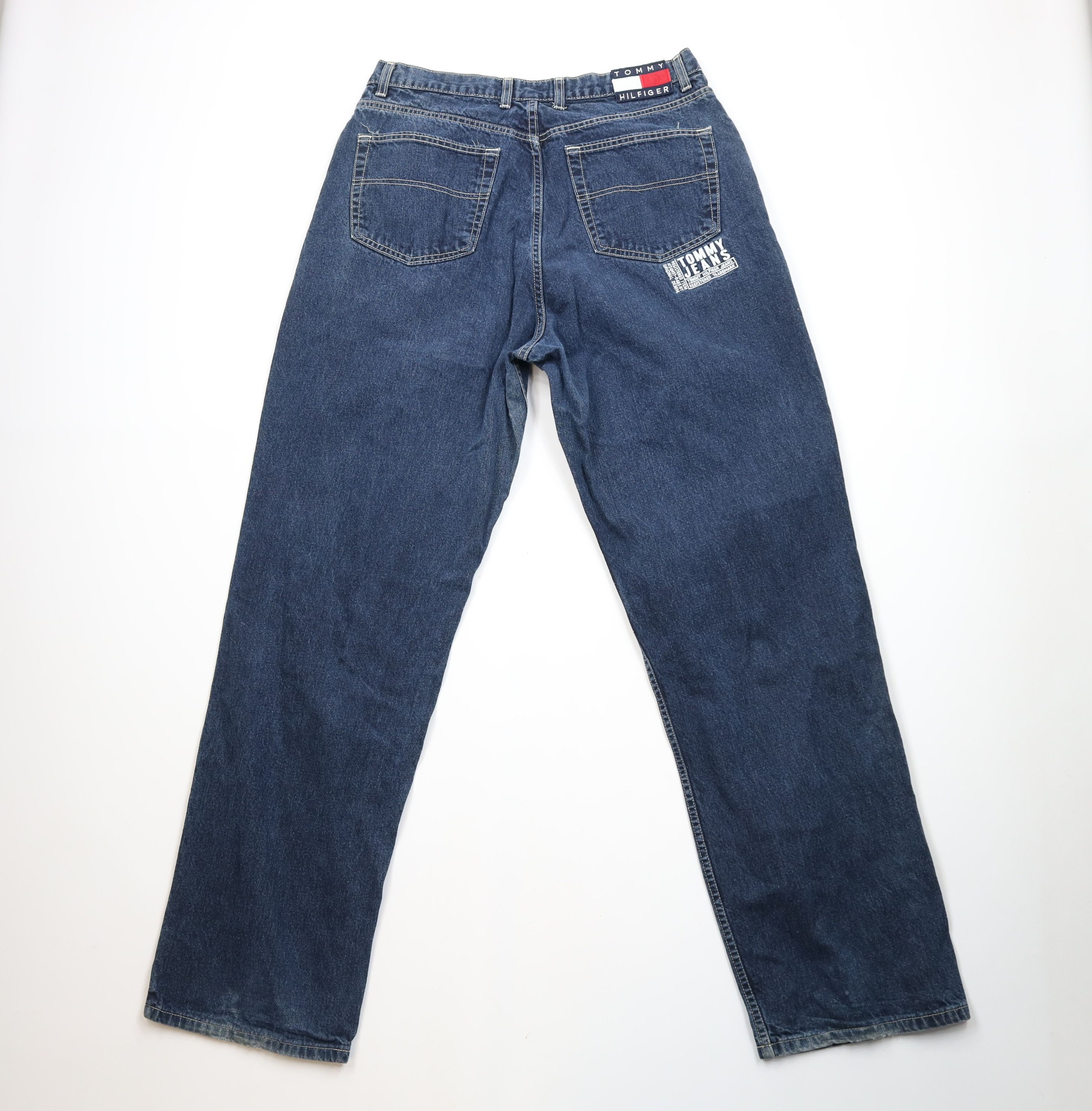 Tommy Hilfiger × Vintage Vintage 90s Tommy Hilfiger Baggy Fit Wide Leg Jeans USA Size US 38 / EU 54 - 11 Thumbnail