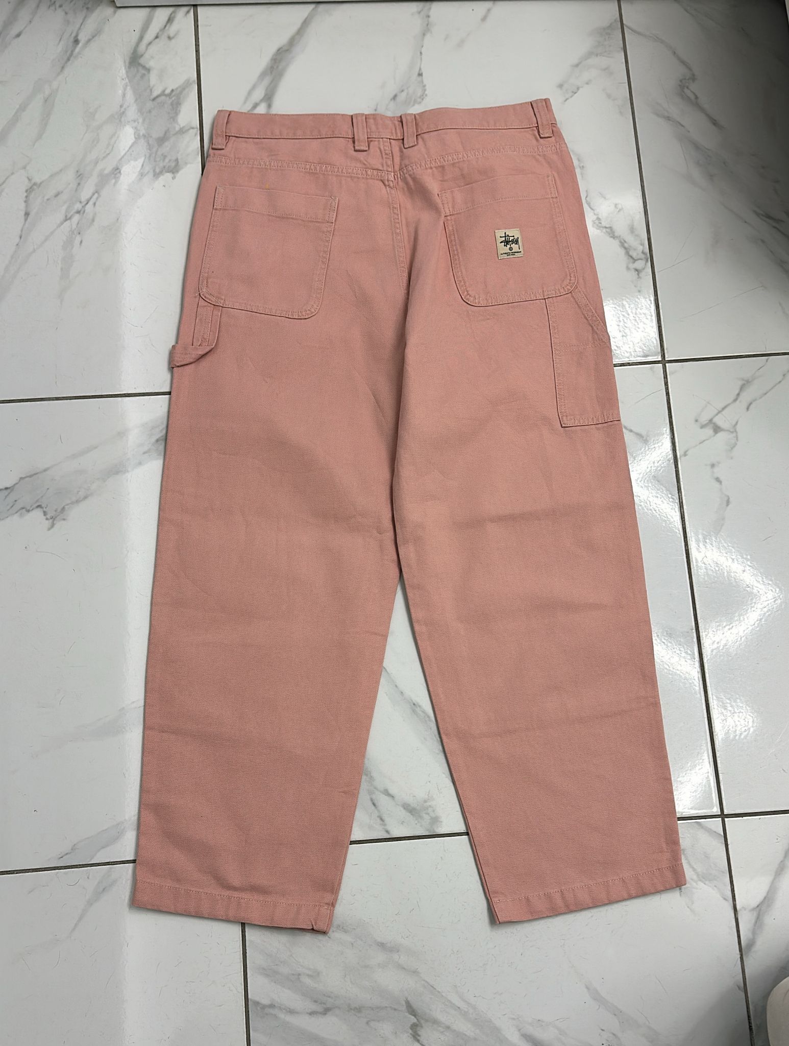 Stussy × Vintage Stussy Double Knee Work Pant in Pink Size 36 Size US 36 / EU 52 - 1 Thumbnail