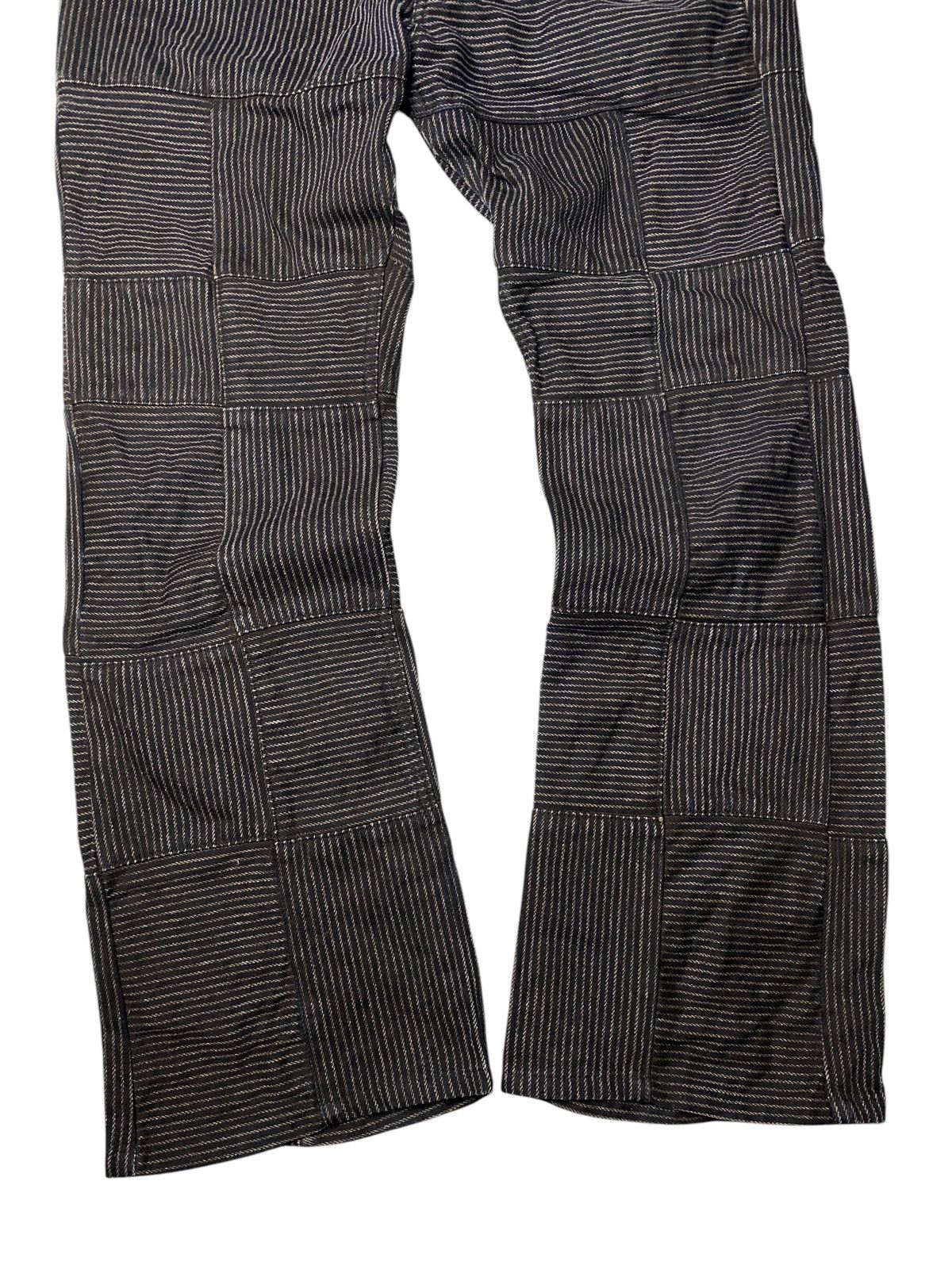 If Six Was Nine 2000's Rupert Difference Hagi Striped Flared Jeans Size US 31 - 4 Thumbnail