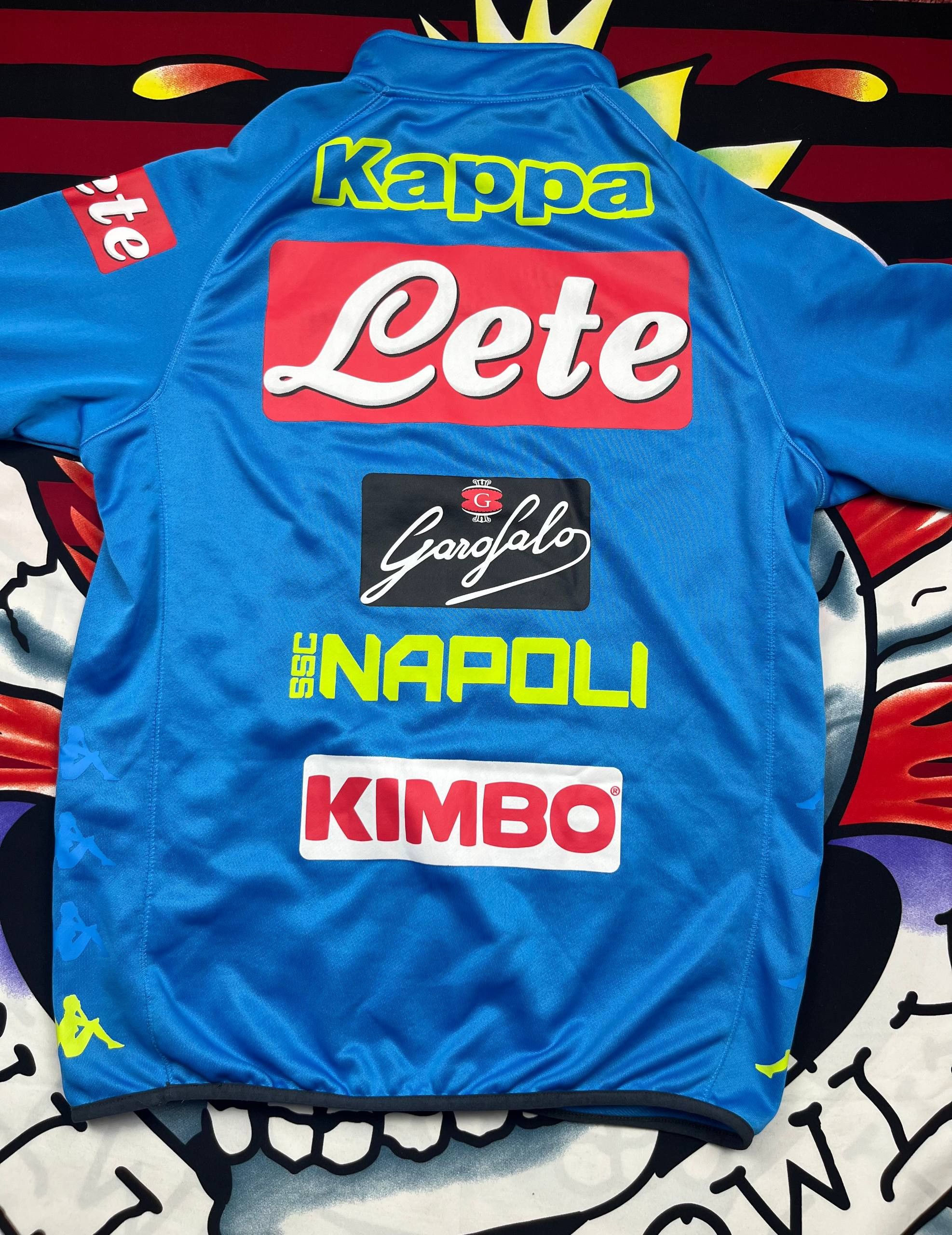 Kappa Kappa ssc Napoli Jersey football sport mens jacket blue Size US L / EU 52-54 / 3 - 3 Thumbnail