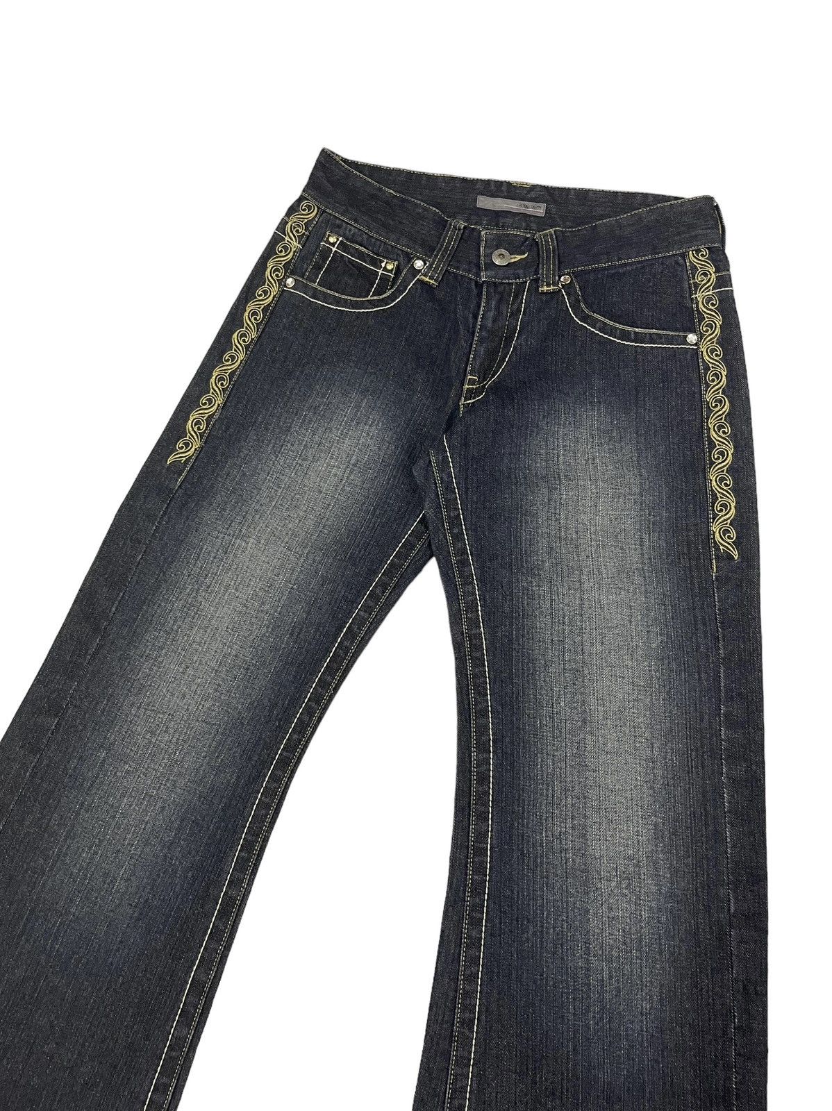 Japanese Brand Royal Party Japan Flare Jeans Size US 29 - 5 Thumbnail