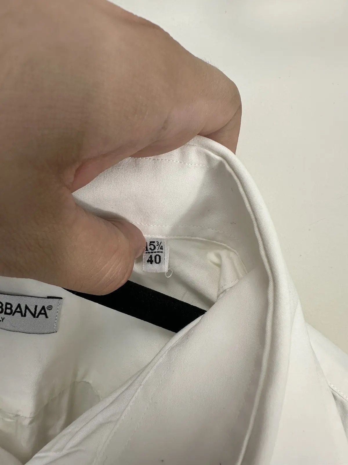 Dolce & Gabbana × Vintage Vintage Dolce & Gabbana Men's White Button Up Dress Shirt Size US M / EU 48-50 / 2 - 7 Thumbnail
