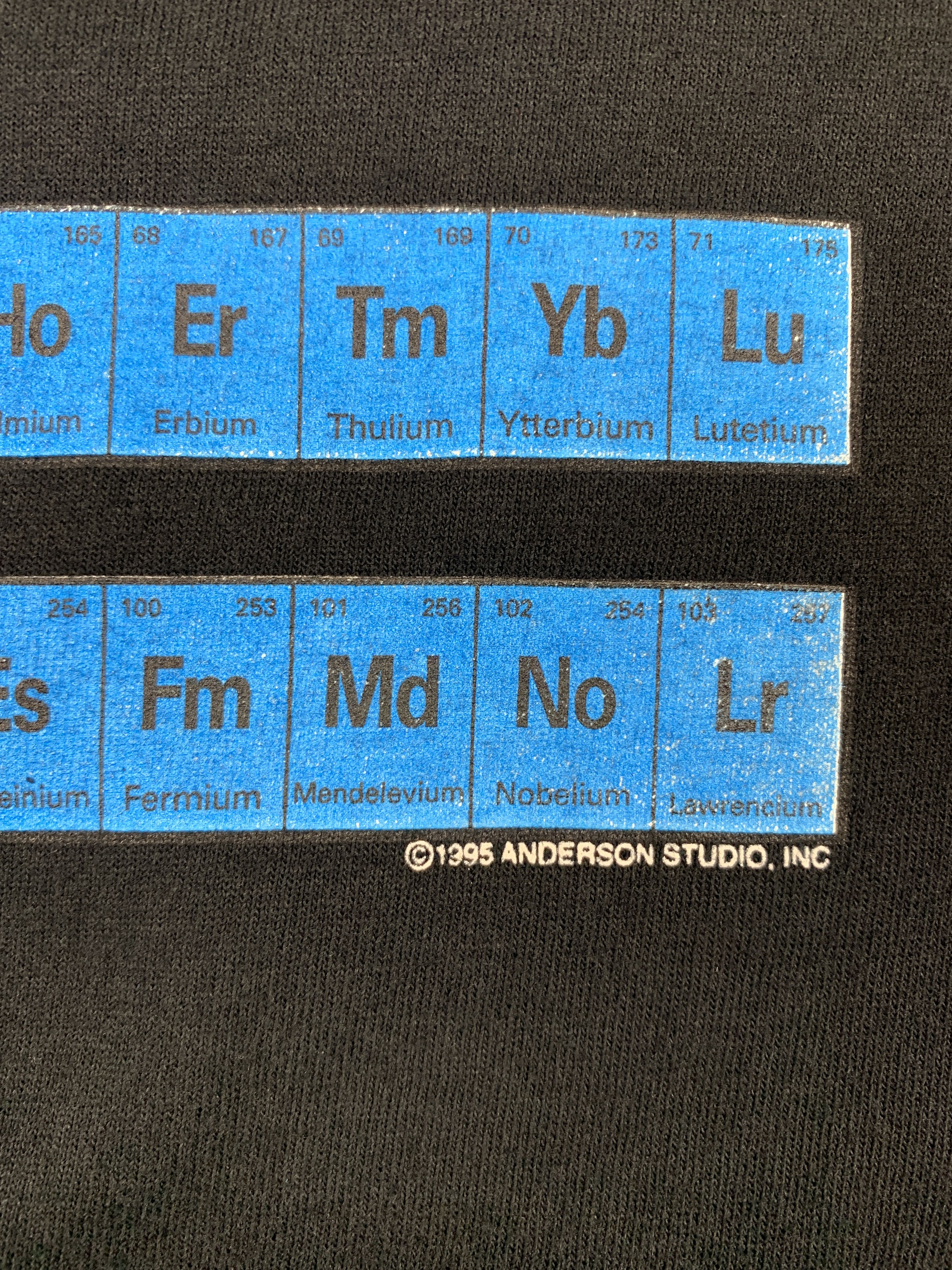 Chemistry × Fruit Of The Loom × Vintage 1995 Periodical Table of the Elements Anderson Studio Tee Size US L / EU 52-54 / 3 - 6 Thumbnail