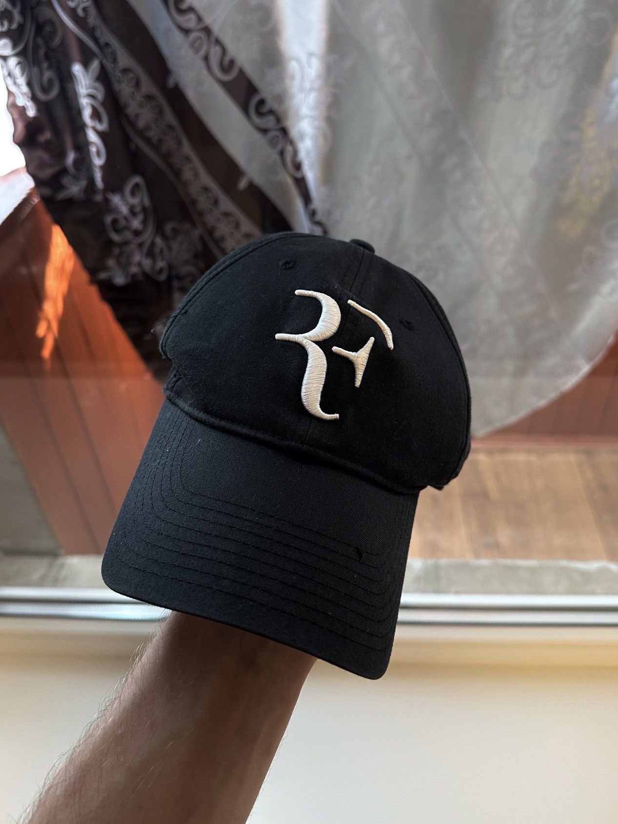 Nike Vintage Nike Roger Federer Cap Hat Tennis Big Logo Size ONE SIZE - 1 Thumbnail