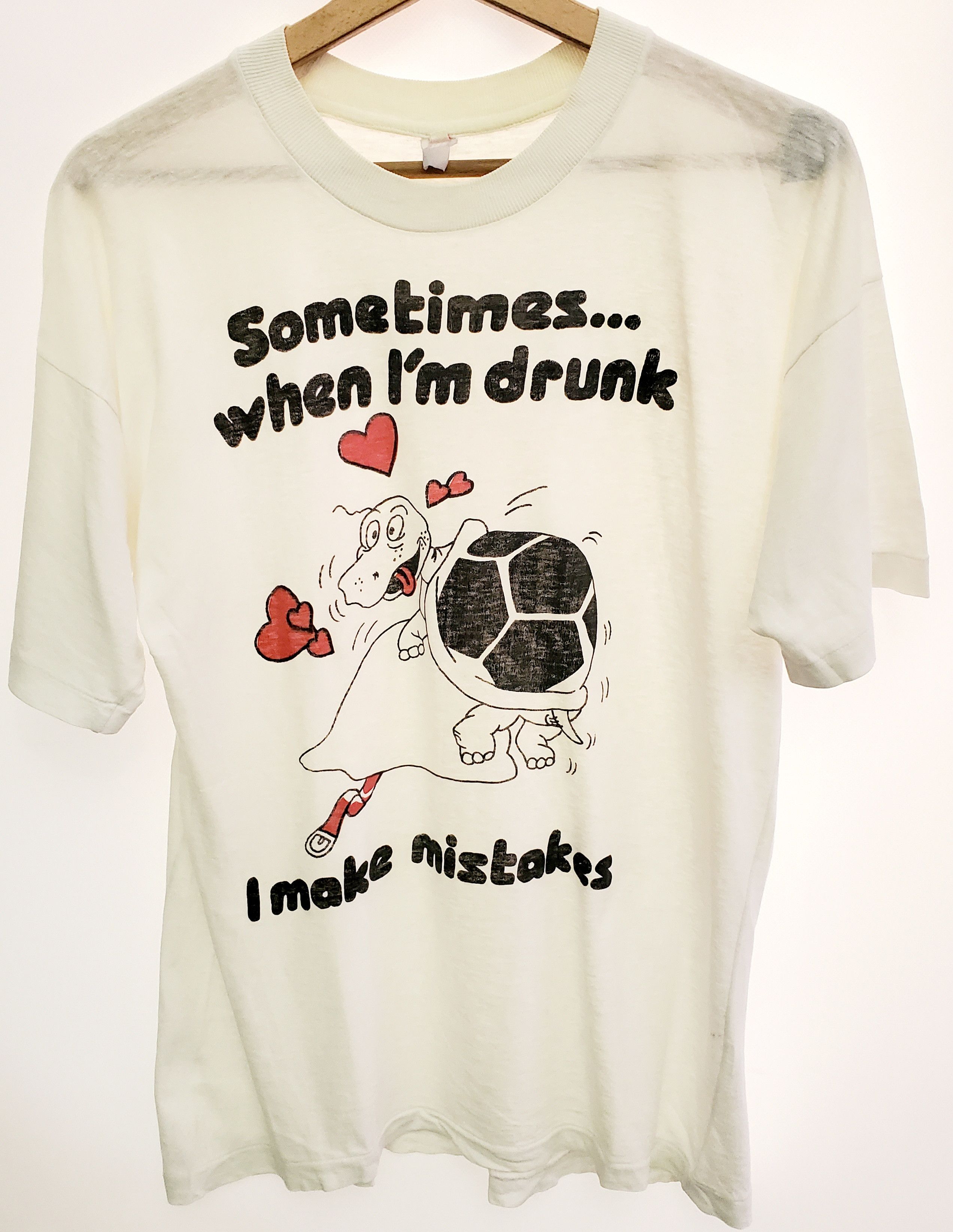 Vintage Vintage SOMETIMES WHEN I'M DRUNK I MAKE MISTAKES shirt M Size US M / EU 48-50 / 2 - 1 Thumbnail
