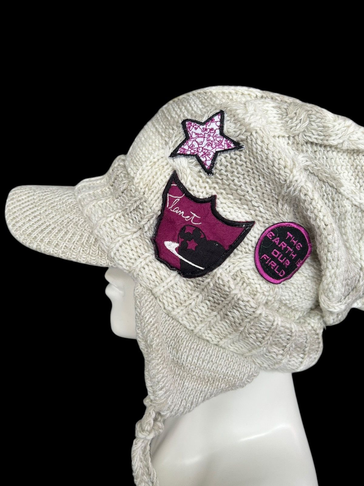 Japanese Brand × Kapital × Vintage Japanese Punk Bondage Style Knitted Big Hats ☠️☠️ Size ONE SIZE - 6 Thumbnail