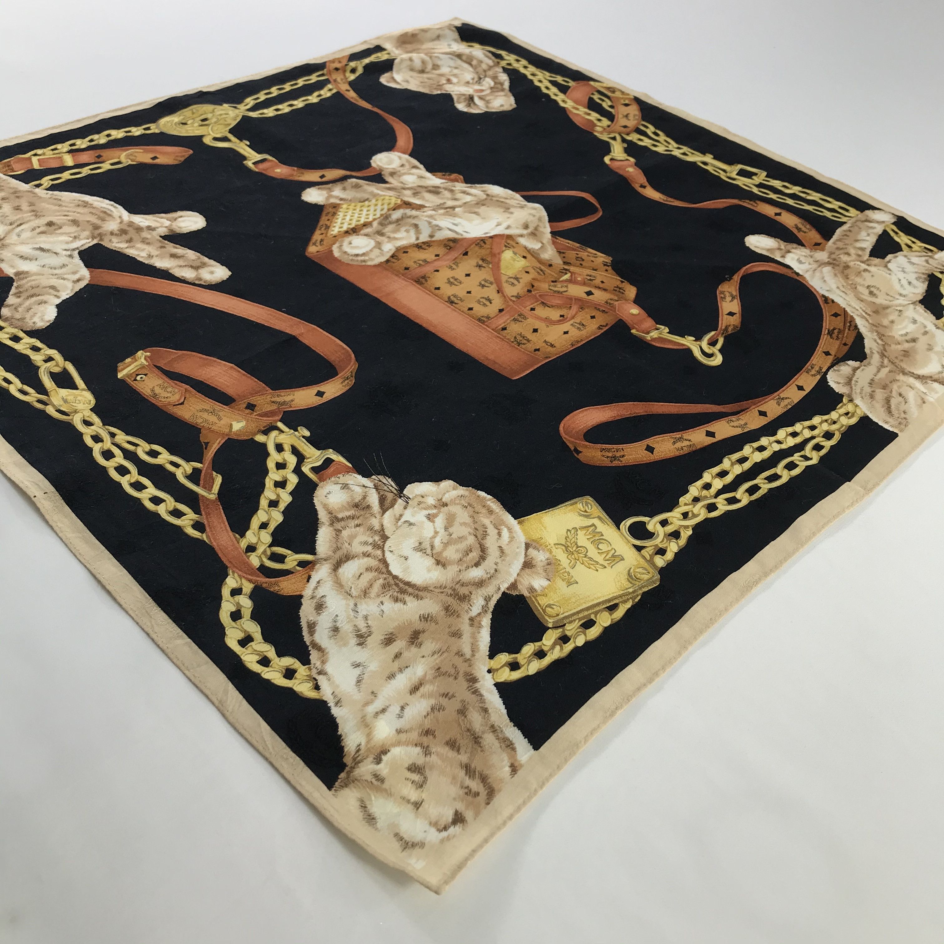 MCM × Vintage MCM Bandana / Handkerchief / Neckerchief - S718 Size ONE SIZE - 2 Thumbnail