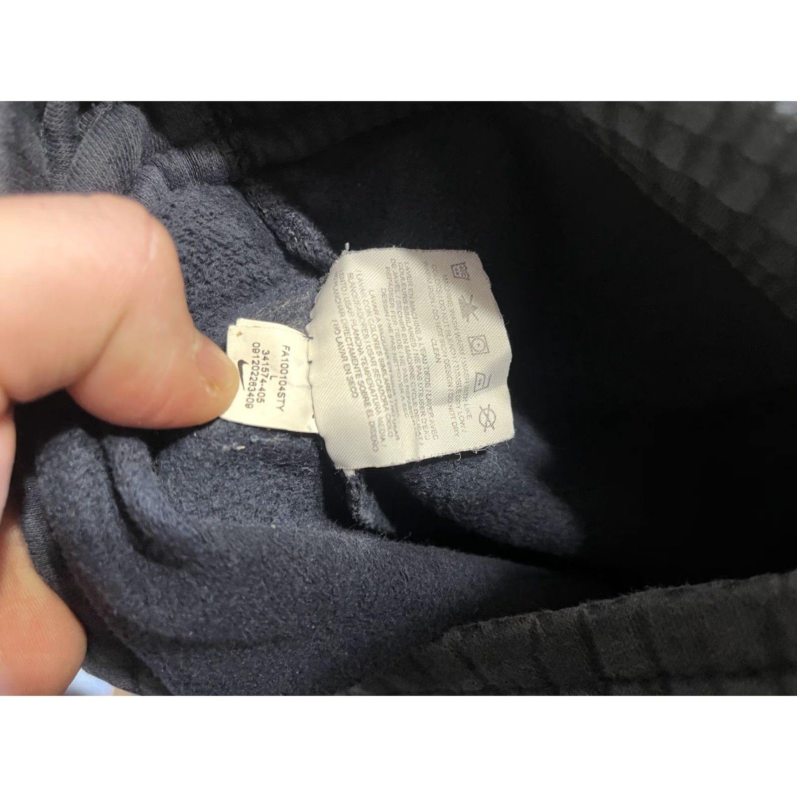 Nike VINTAGE Nike Mens Large Fleece Lined 341574-405 Blue Jogger Sweatpants Shirts? Size US 33 - 7 Thumbnail