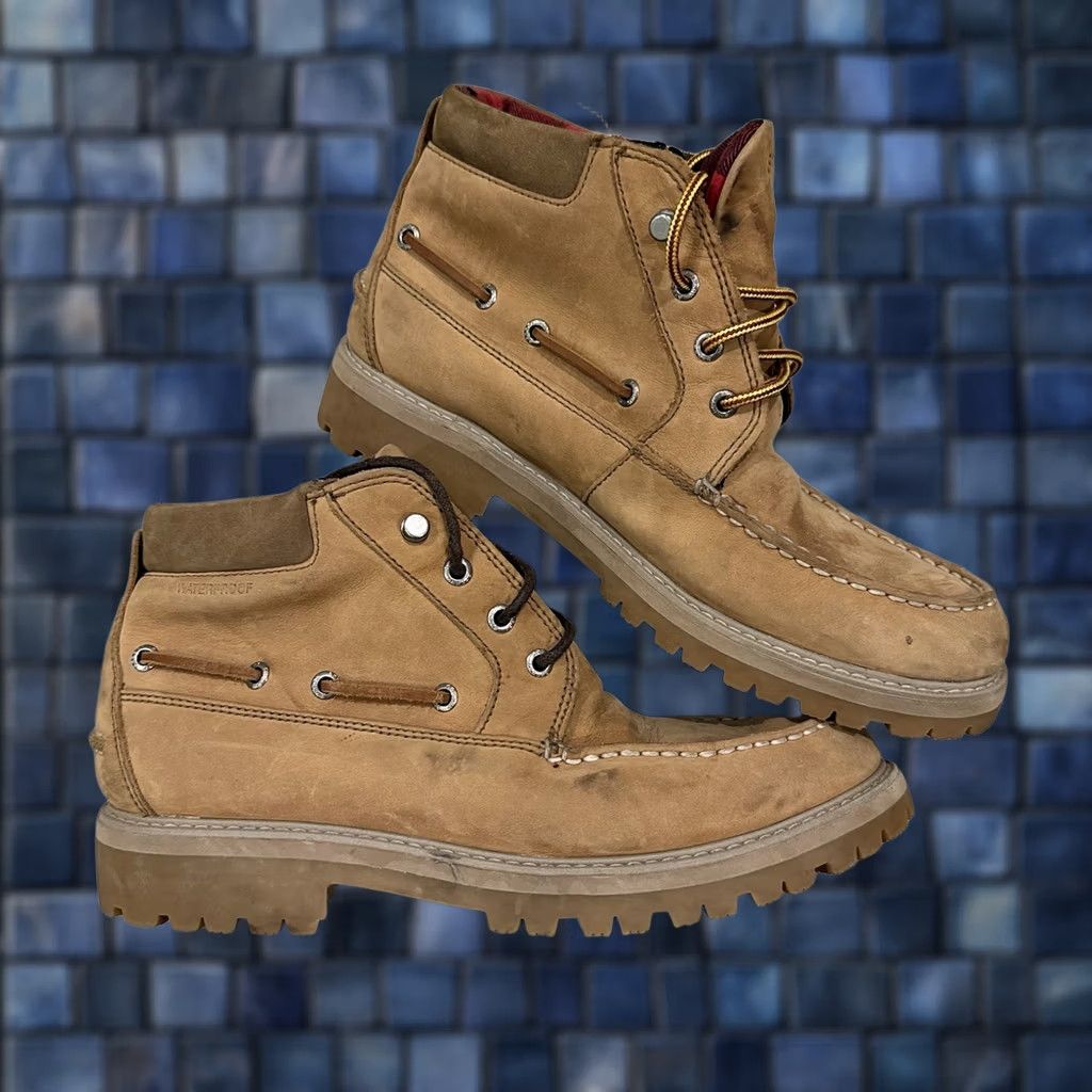 Sperry Sperry Top-Sider Mens Size 9 Original Natural Leather Lug Chukka Boots Men Beige Leather Lug Chukka 90s? Size US 8 / EU 41 - 1 Thumbnail