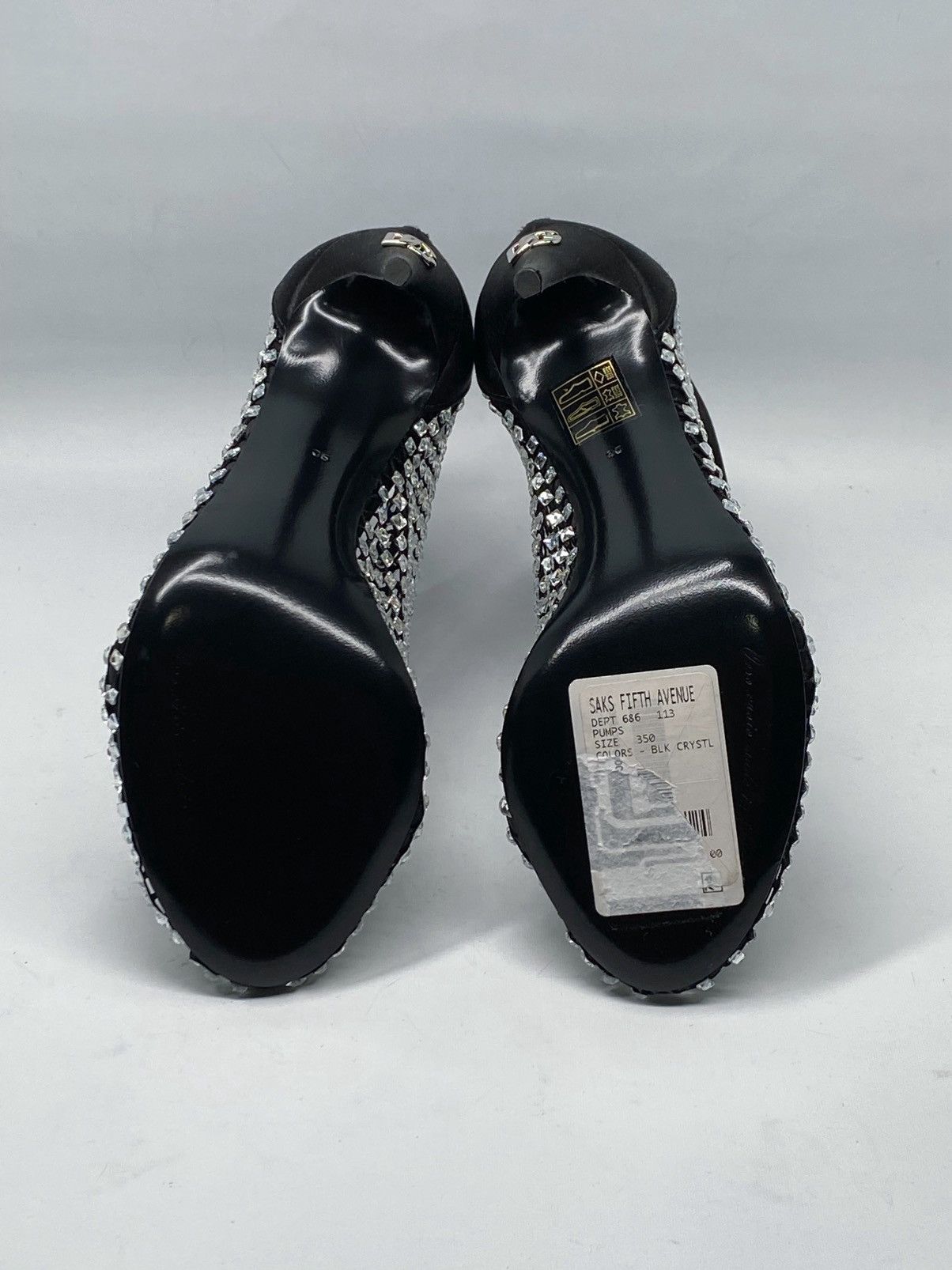 Dolce & Gabbana Dolce & Gabbana mesh crystal embellished satin pumps size 35 Size US 5 / IT 35 - 16 Thumbnail