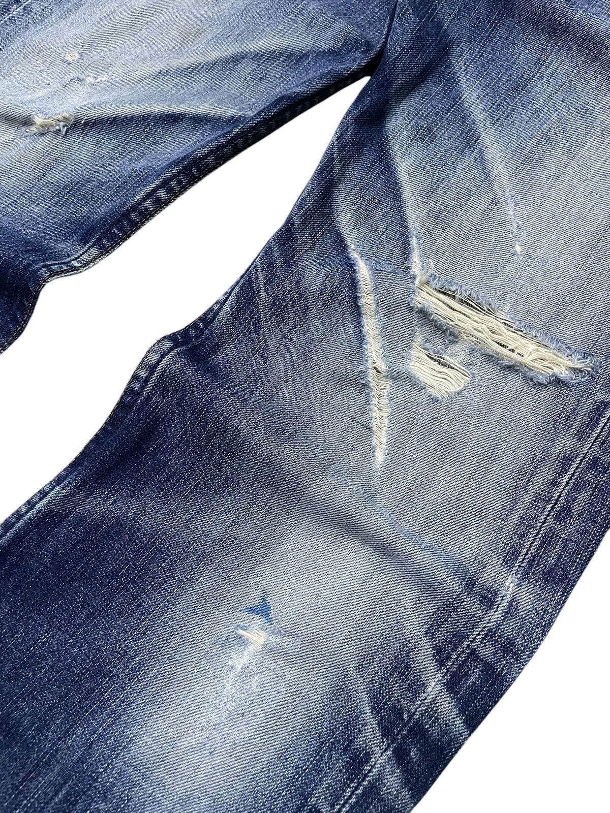Levi's × Vintage Vintage Levis 505 Distressed Aging Loose Jeans Size US 31 - 7 Thumbnail