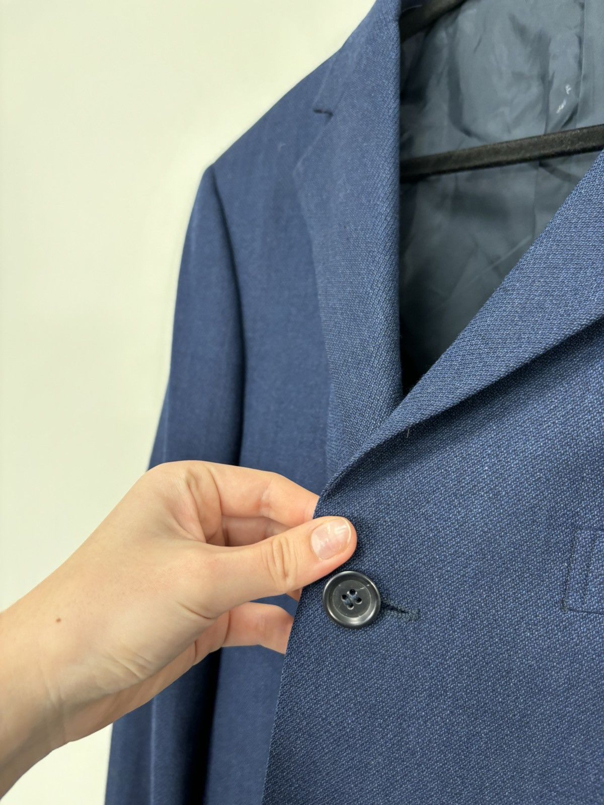 Ermenegildo Zegna Ermenegildo Zegna Soft Blue 3-Buttons Wool Blazer Jacket Size 44R - 9 Thumbnail