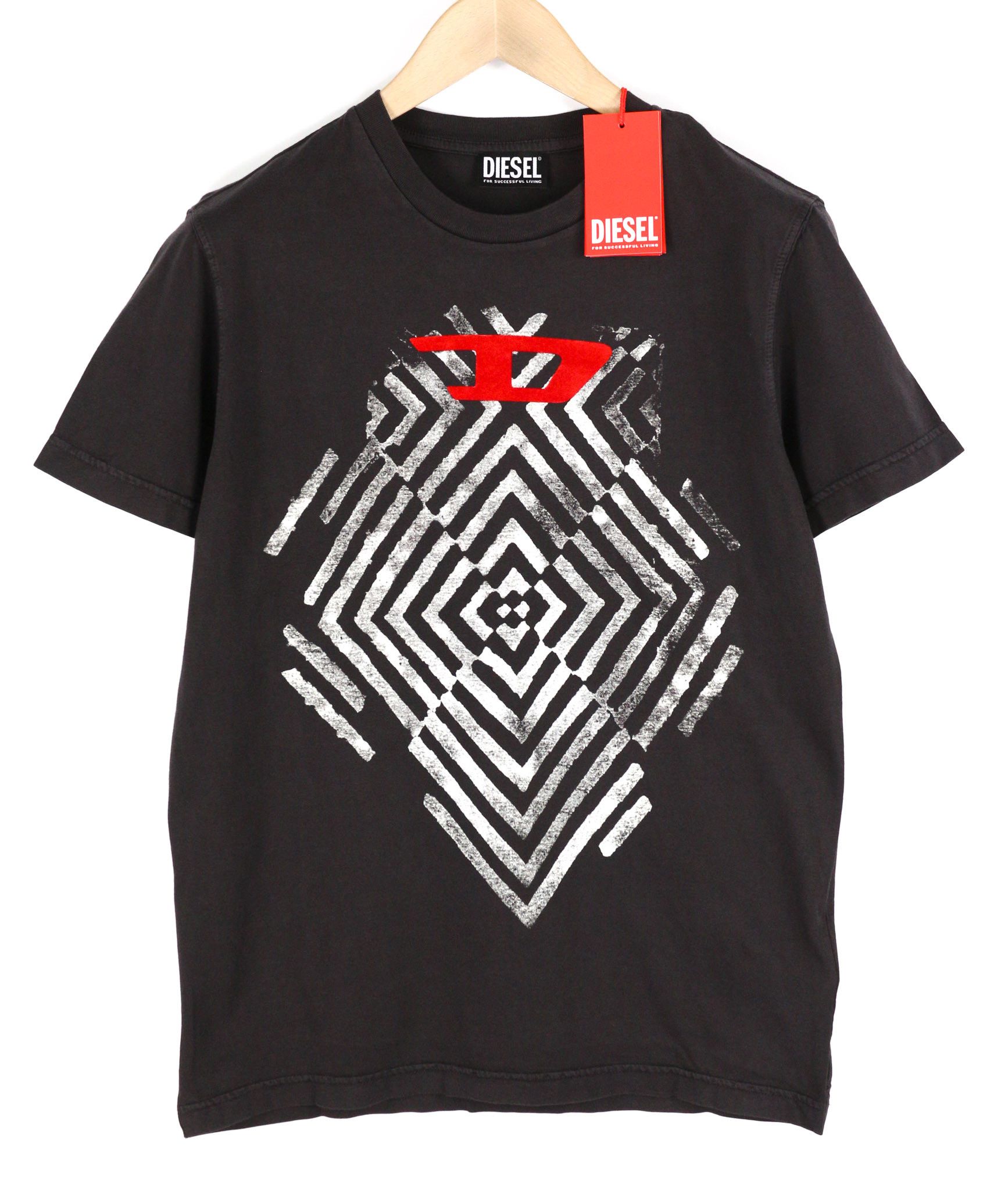 Diesel T-DIEGOR-C16 M Short Sleeve Logo Print Tee 40291 Size US M / EU 48-50 / 2 - 1 Thumbnail