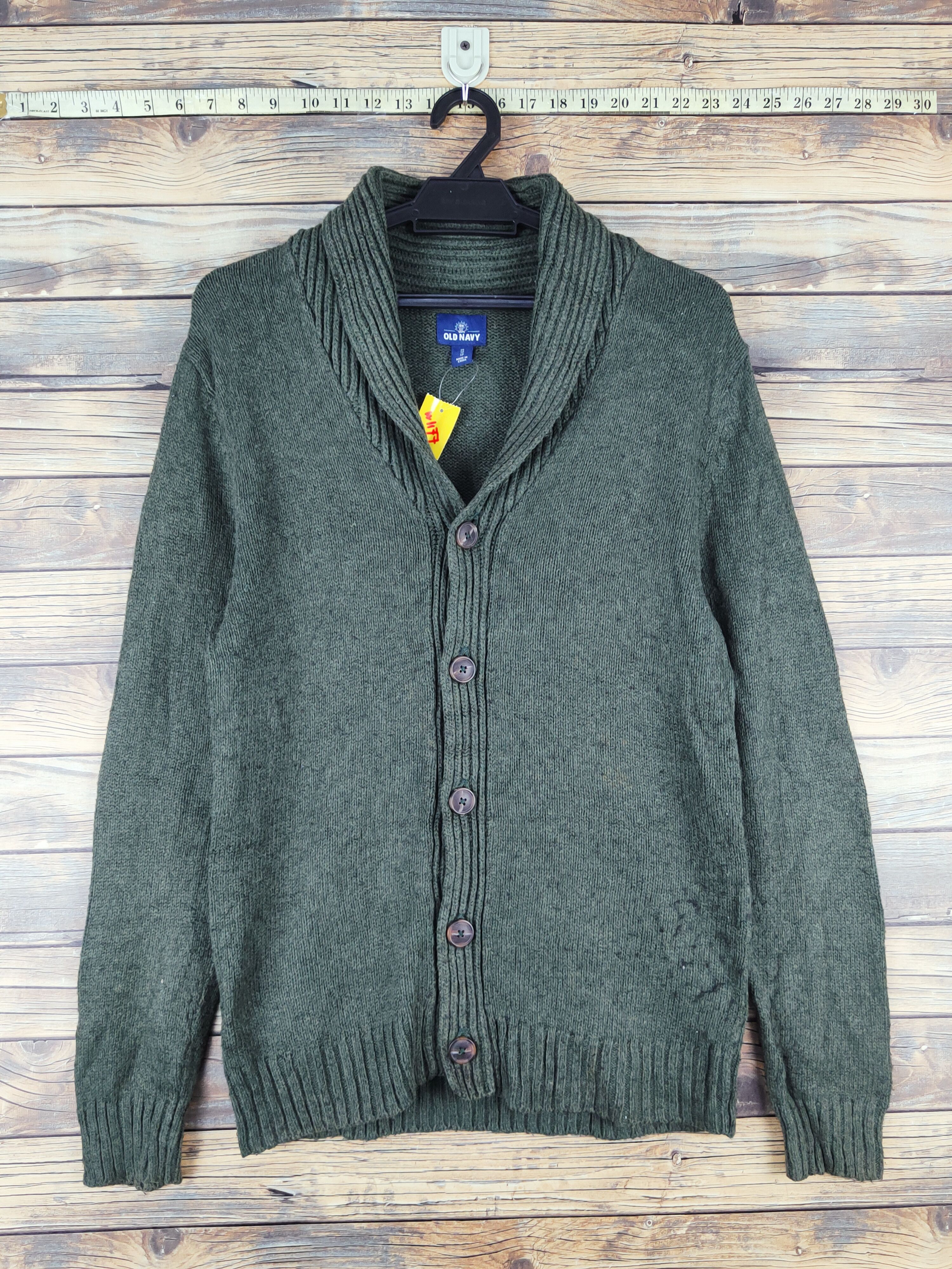 Old Navy Old Navy Dark Green Knitwear Cardigan #W1177 Size US XS / EU 42 / 0 - 1 Thumbnail