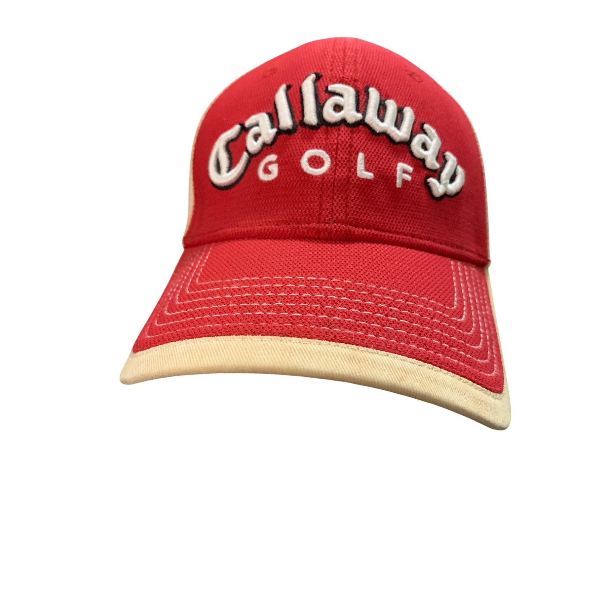 Callaway Golf 18. Baseball Cap Calloway Golf Red White Embrodery Size ONE SIZE - 1 Thumbnail