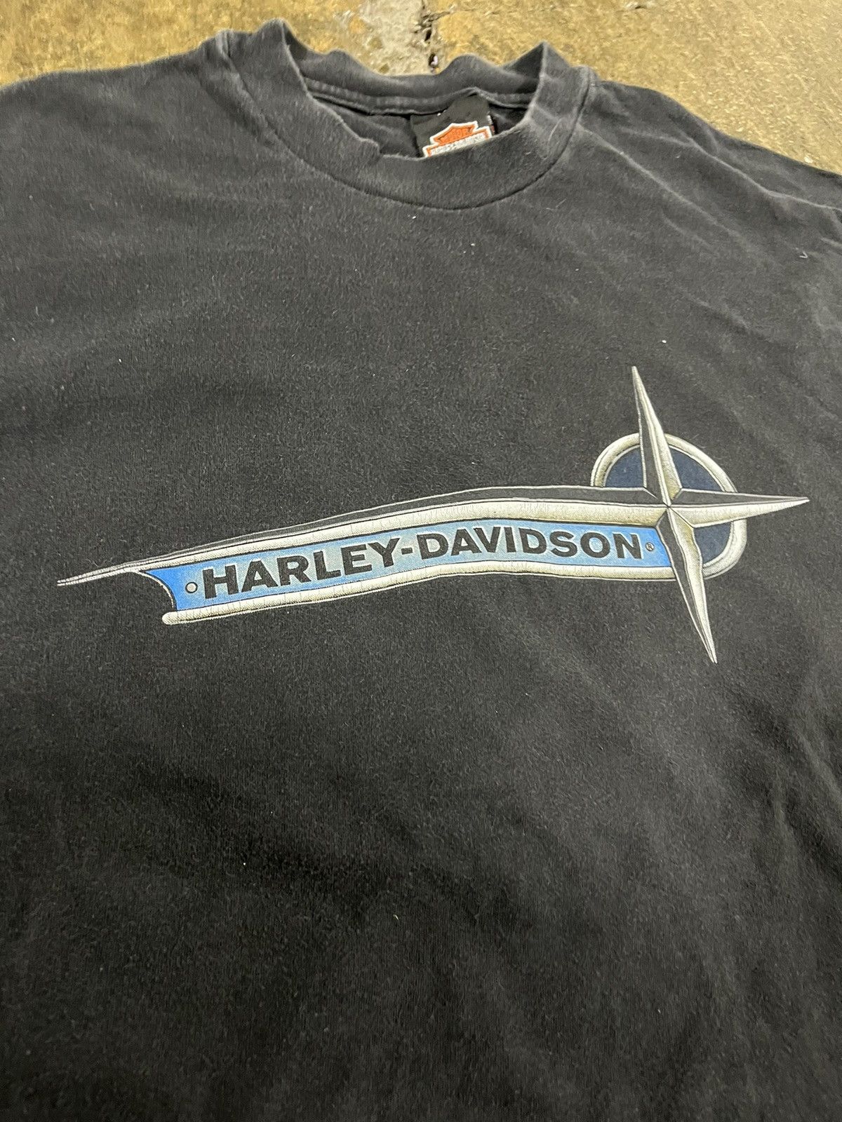 Harley Davidson × Vintage Crazy Vintage 90s Harley Davidson Eagle Logo Biker Tee Shirt Size US XL / EU 56 / 4 - 3 Thumbnail