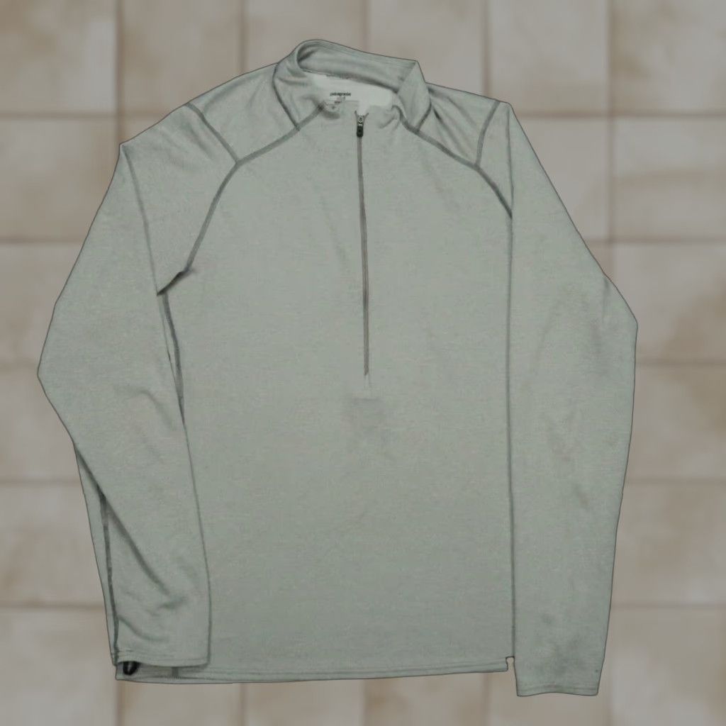 Patagonia VINTAGE Patagonia Pullover Men Large Gray Capilene 2 Baselayer Lightweight Zip Size US L / EU 52-54 / 3 - 1 Thumbnail