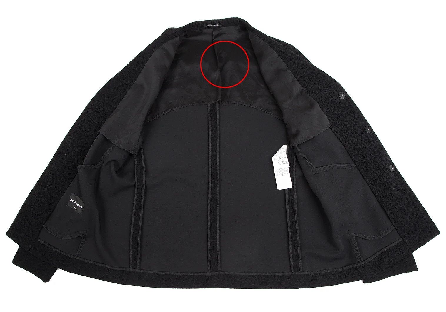 Emporio Armani Black Polyester Snap Button Jacket Size 56 Size US XL / EU 56 / 4 - 14 Thumbnail