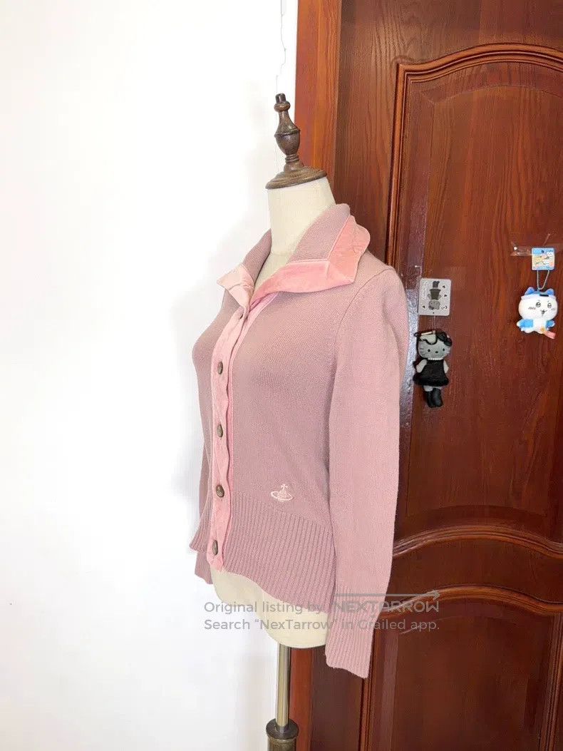 Vivienne Westwood Vivienne Westwood Pink Velvet Sweater Size L / US 10 / IT 46 - 3 Thumbnail