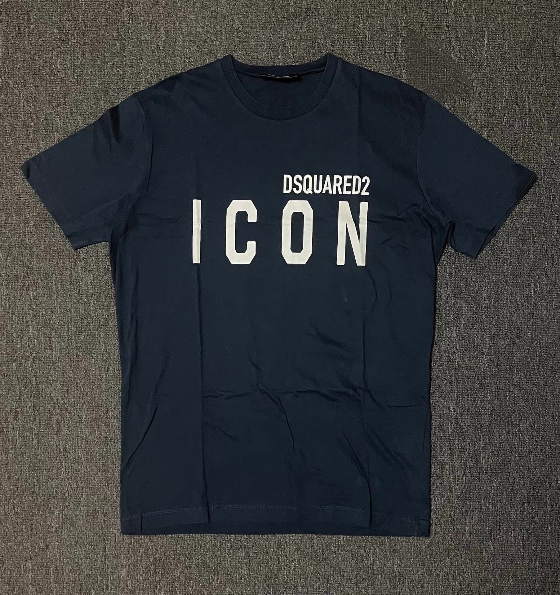 Dsquared2 DSquared2 Dark Blue Short Sleeve T-shirt Size US XL / EU 56 / 4 - 1 Thumbnail