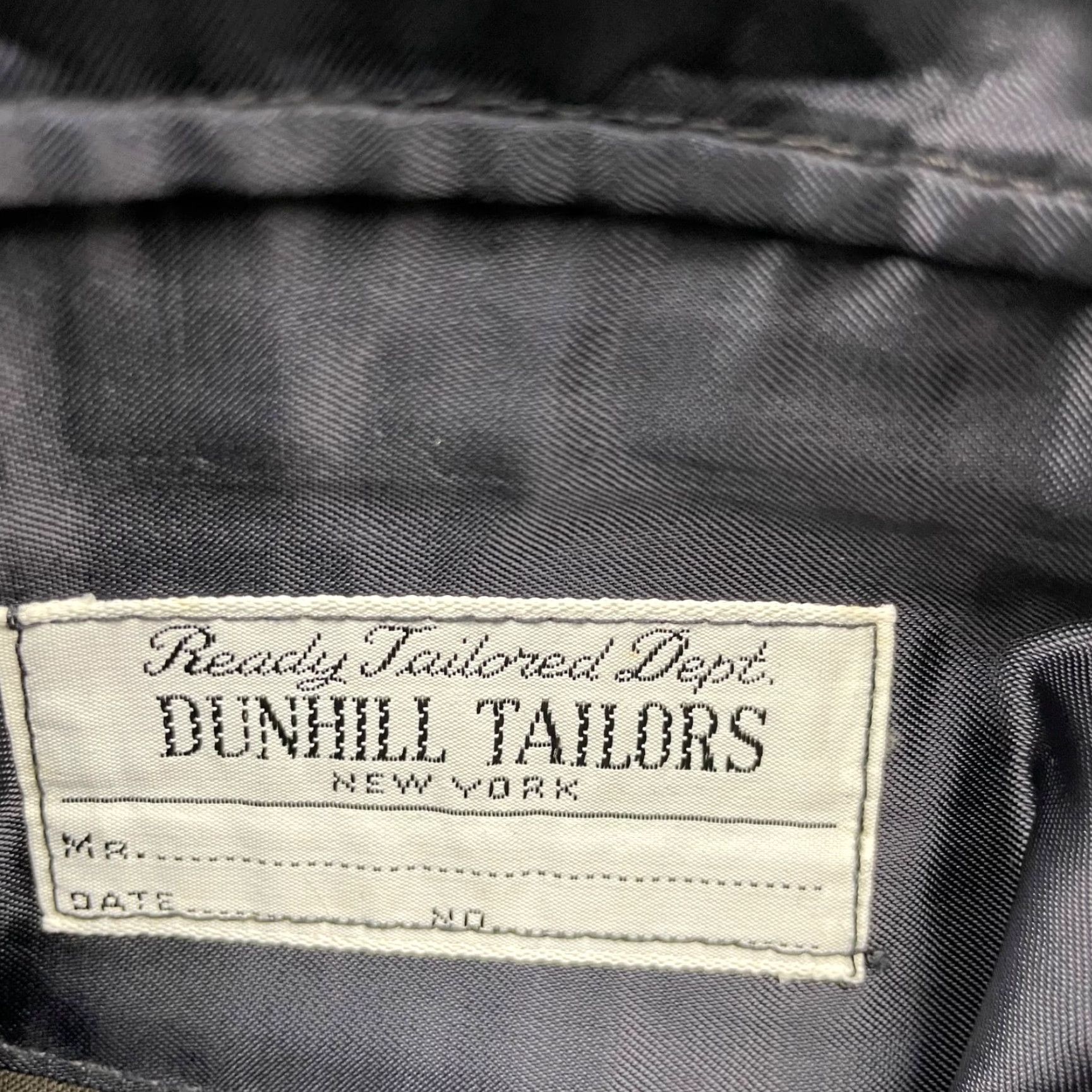 Vintage VTG Dunhill Tailors Men’s Blazer Coat Jacket Wool Flannel 2-Button Navy 44R US Adults Mens Size 44R - 6 Thumbnail