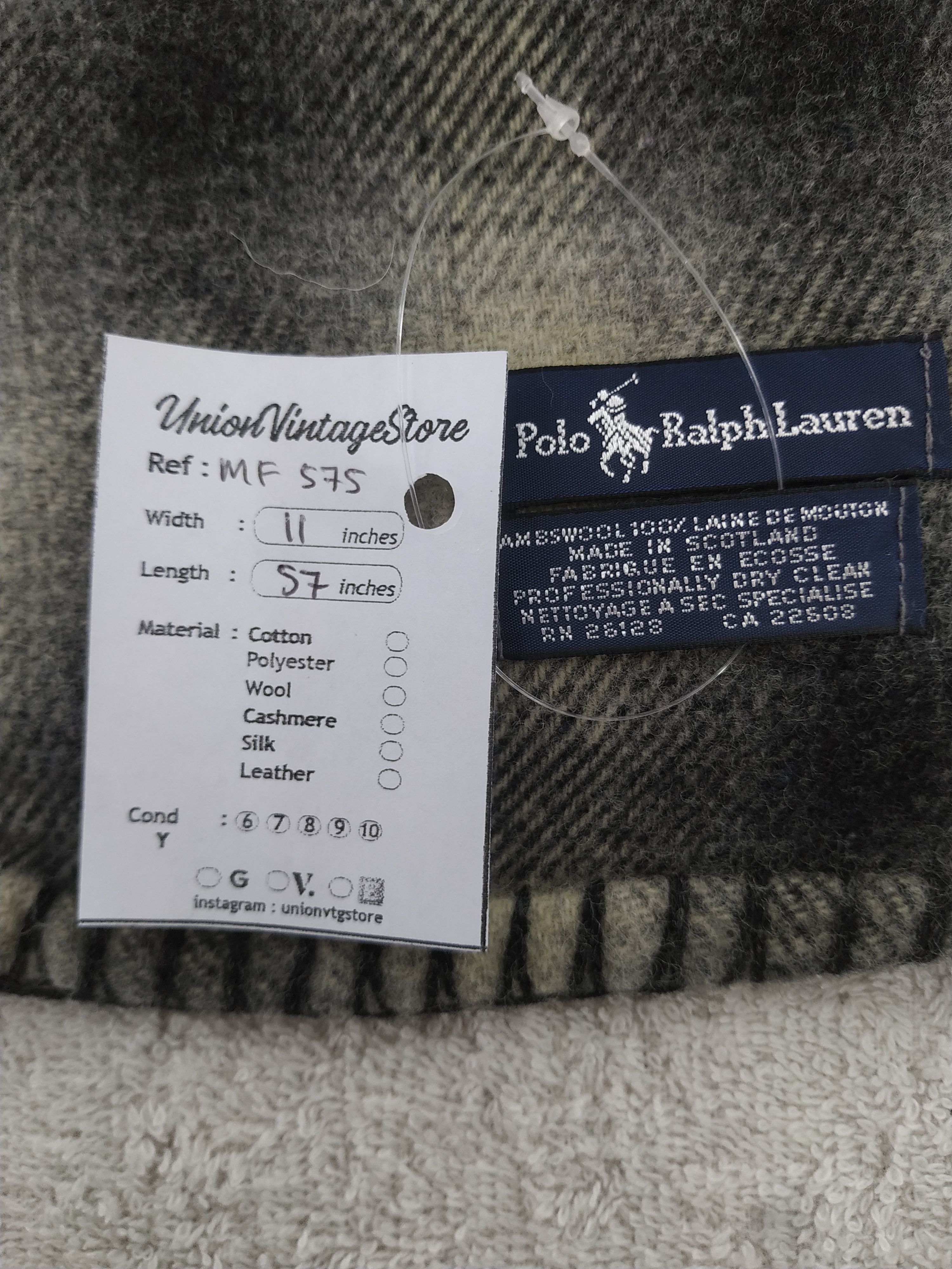 Polo Ralph Lauren Vintage Polo Ralph Lauren Scarf/Muffler/Neckwear MF575 Size ONE SIZE - 5 Thumbnail