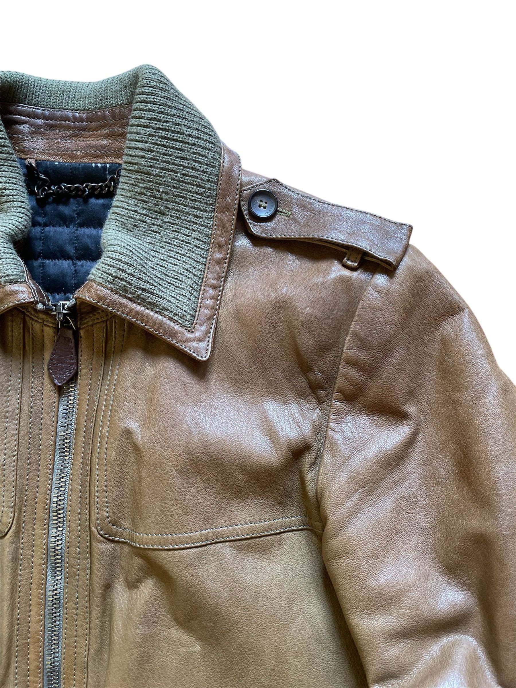 Burberry Burberry Leather Avirex Bomber Jacket Size US L / EU 52-54 / 3 - 5 Thumbnail