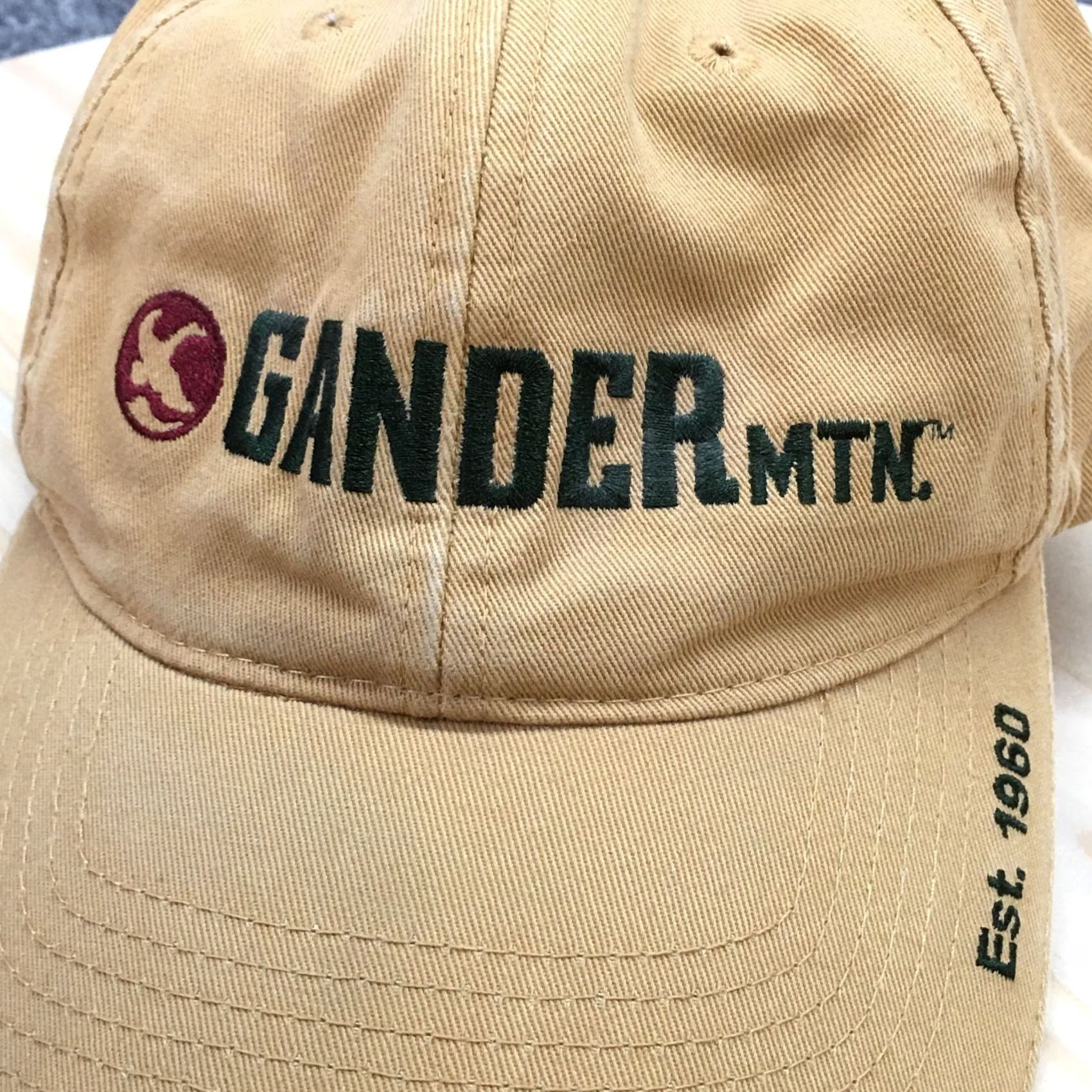 Logo 7 Gander Mountain Baseball Hat Mens Brown One Size Curved Brim Embroidered Logo Size ONE SIZE - 3 Thumbnail