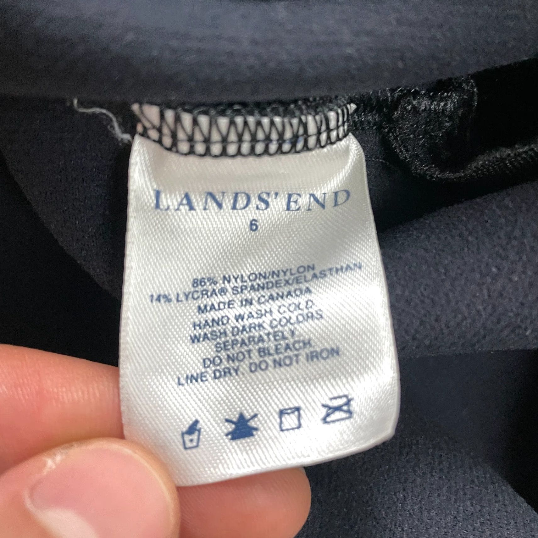 Lands' End Lands' End Athletic Tank Top Womens 6 Blue Padded Halter Sleeveless Nylon Casual Size M / US 6-8 / IT 42-44 - 5 Thumbnail