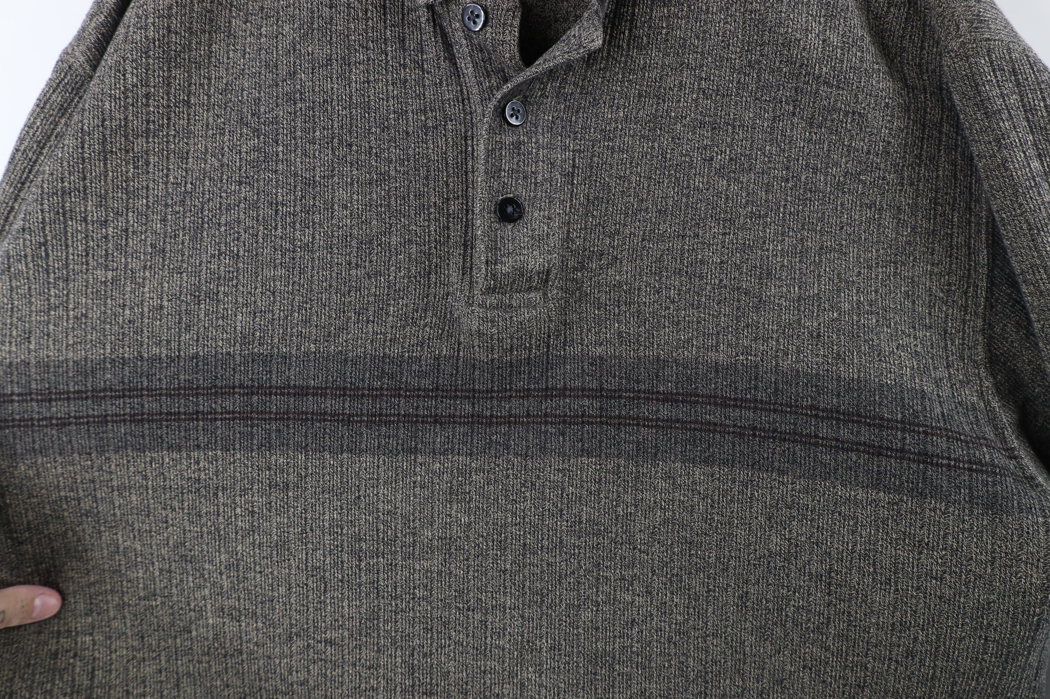Vintage Vintage 90s Streetwear Knit Heavyweight Long Sleeve Polo Size US XL / EU 56 / 4 - 4 Thumbnail