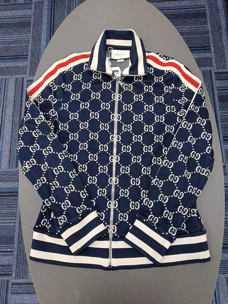 Gucci Gucci Full-print side striped long-sleeved zipper jacket 25 Size US M / EU 48-50 / 2 - 1 Thumbnail