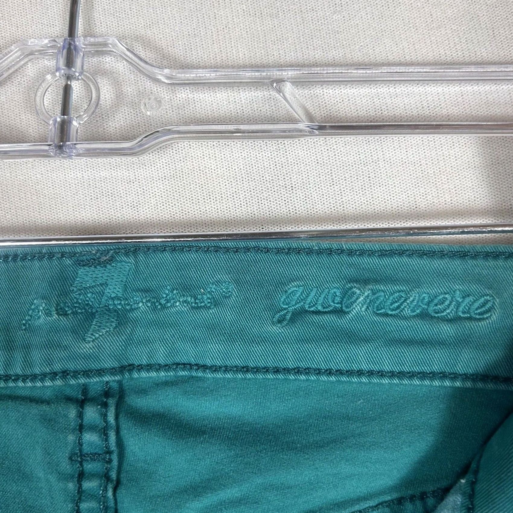 7 For All Mankind 7 For All Mankind Jeans Womens 28 Green Slim Fit 5-Pocket Design Pockets Denim Straight Leg Vintage No N/A Size 28" / US 6 / IT 42 - 5 Thumbnail
