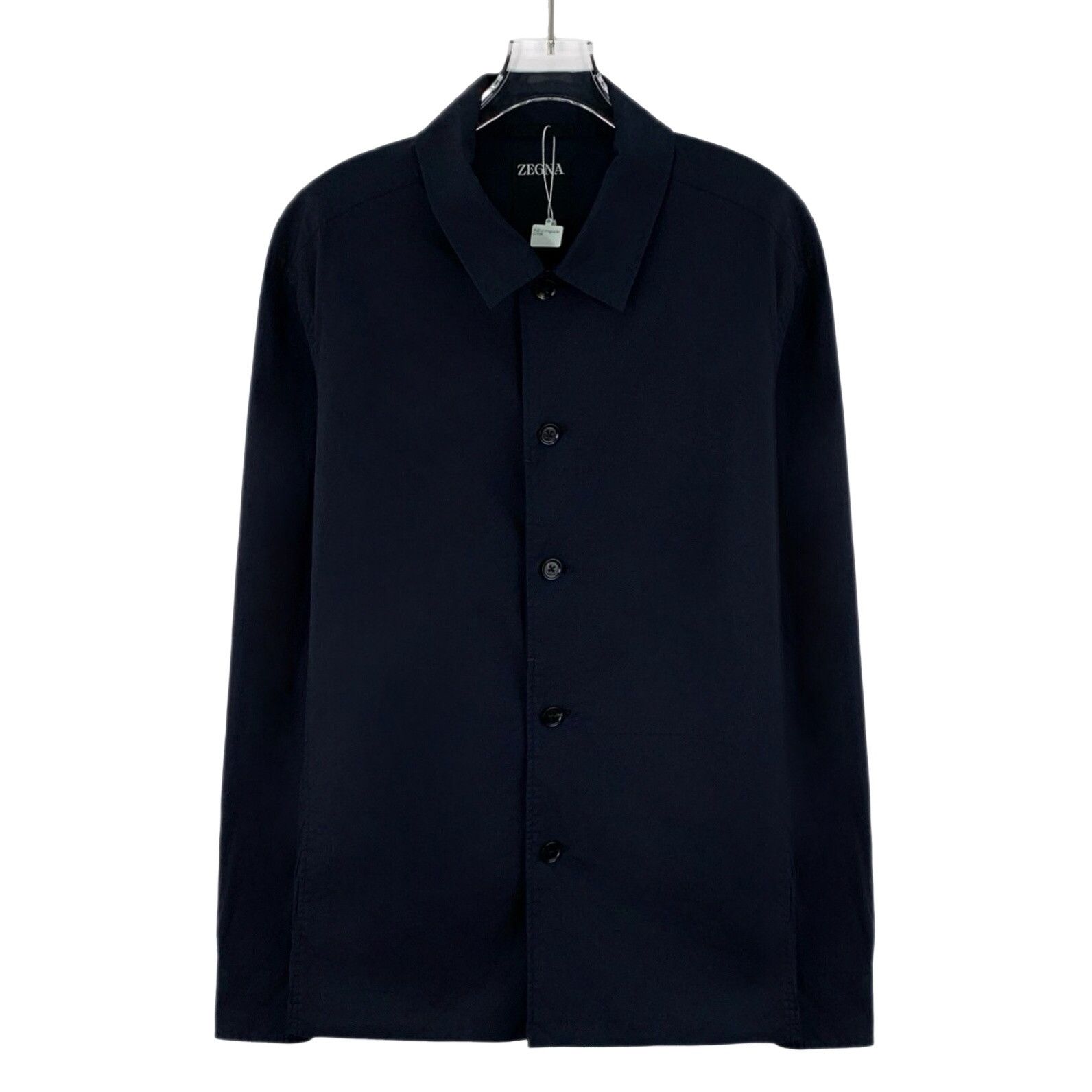Z Zegna Zegna Navy Cotton Button Up Shirt M Size US M / EU 48-50 / 2 - 1 Thumbnail